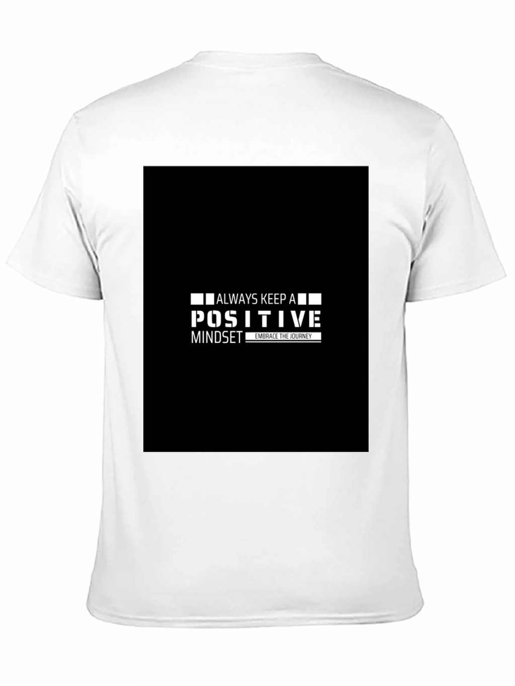 Positive Mindset Black Tee - Embrace the Journey