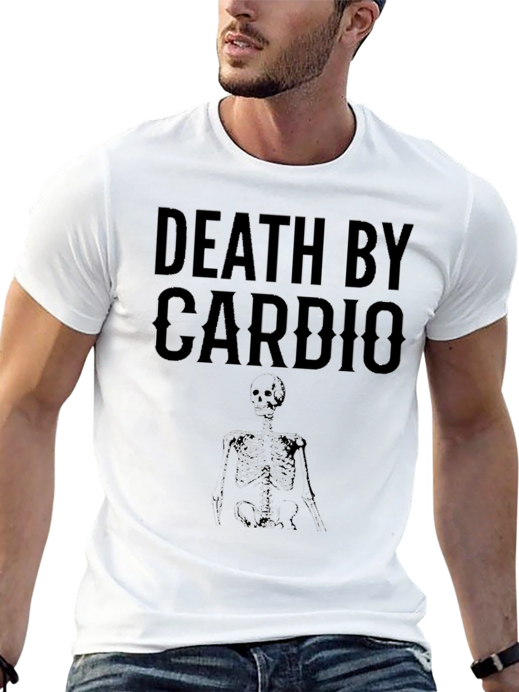 Death by Cardio T-Shirt - Funny Workout Tee