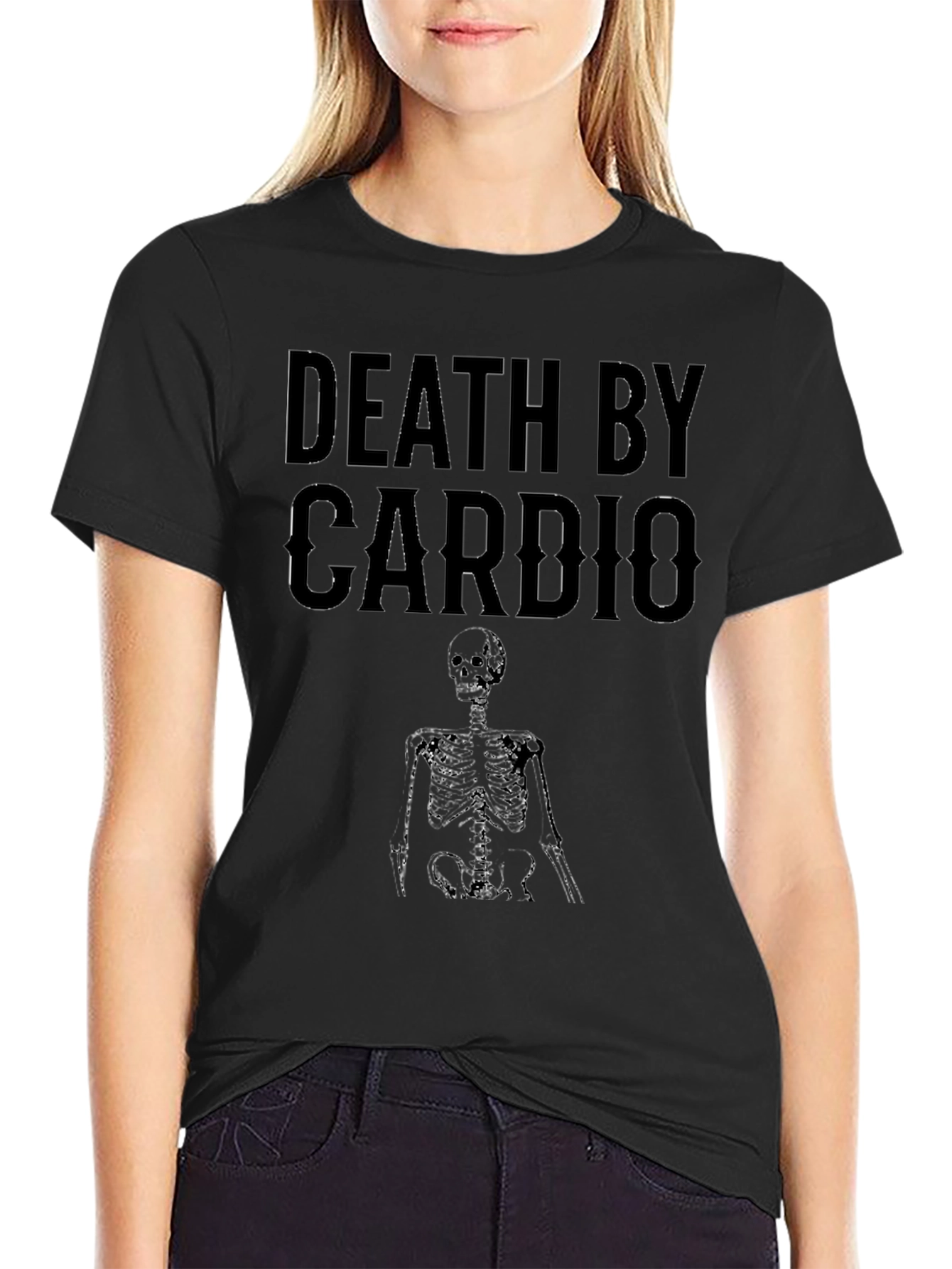 Death by Cardio T-Shirt - Funny Workout Tee