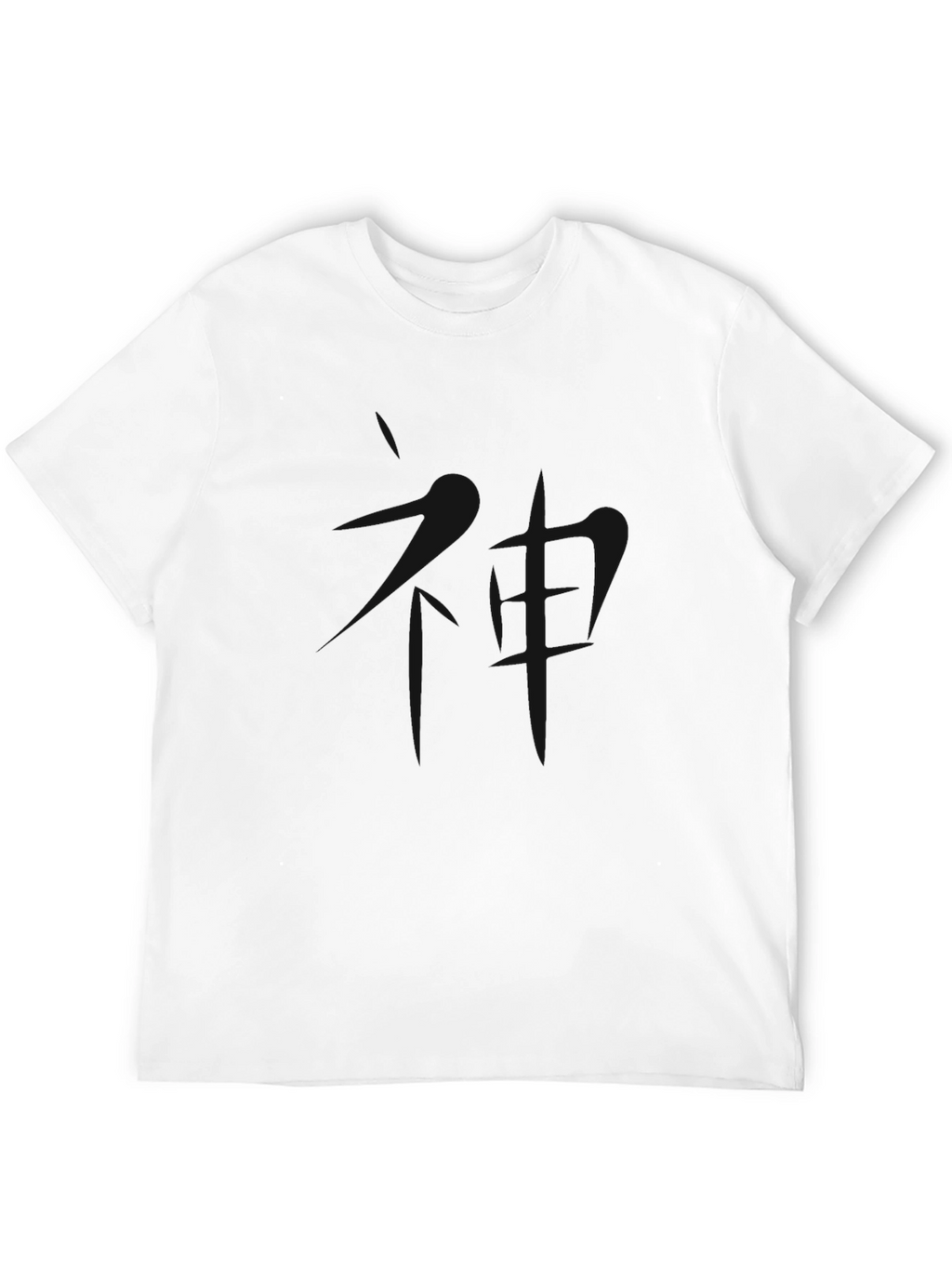 Mens Solid Black Crew Neck T-Shirt