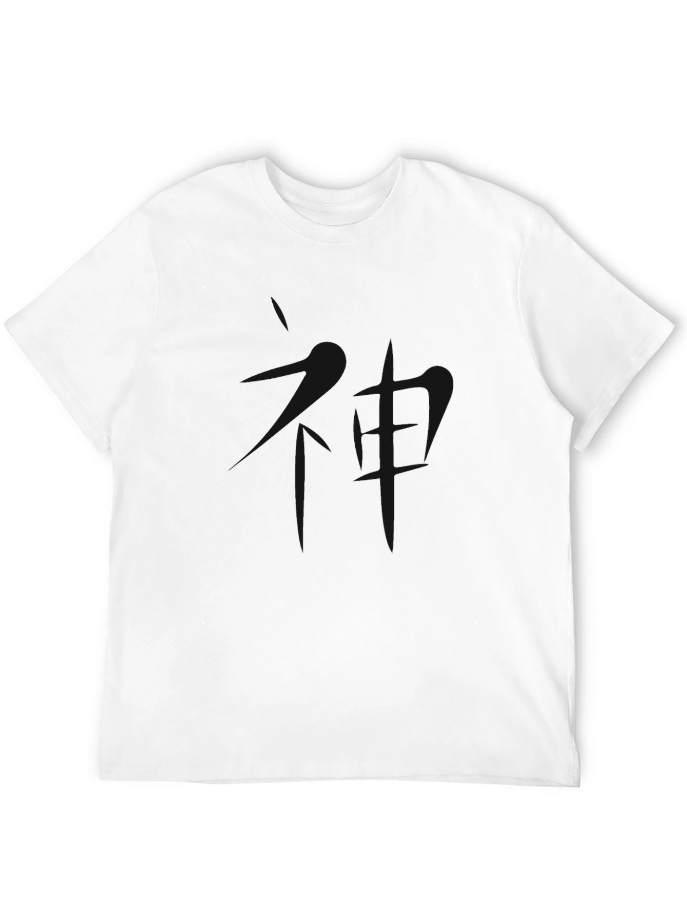 Mens Solid Black Crew Neck T-Shirt