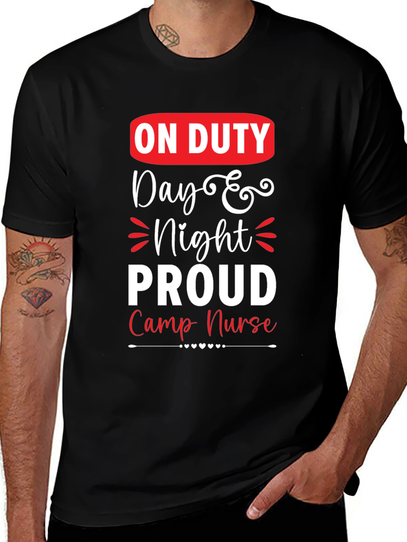 On Duty Camp Nurse Graphic T-Shirt