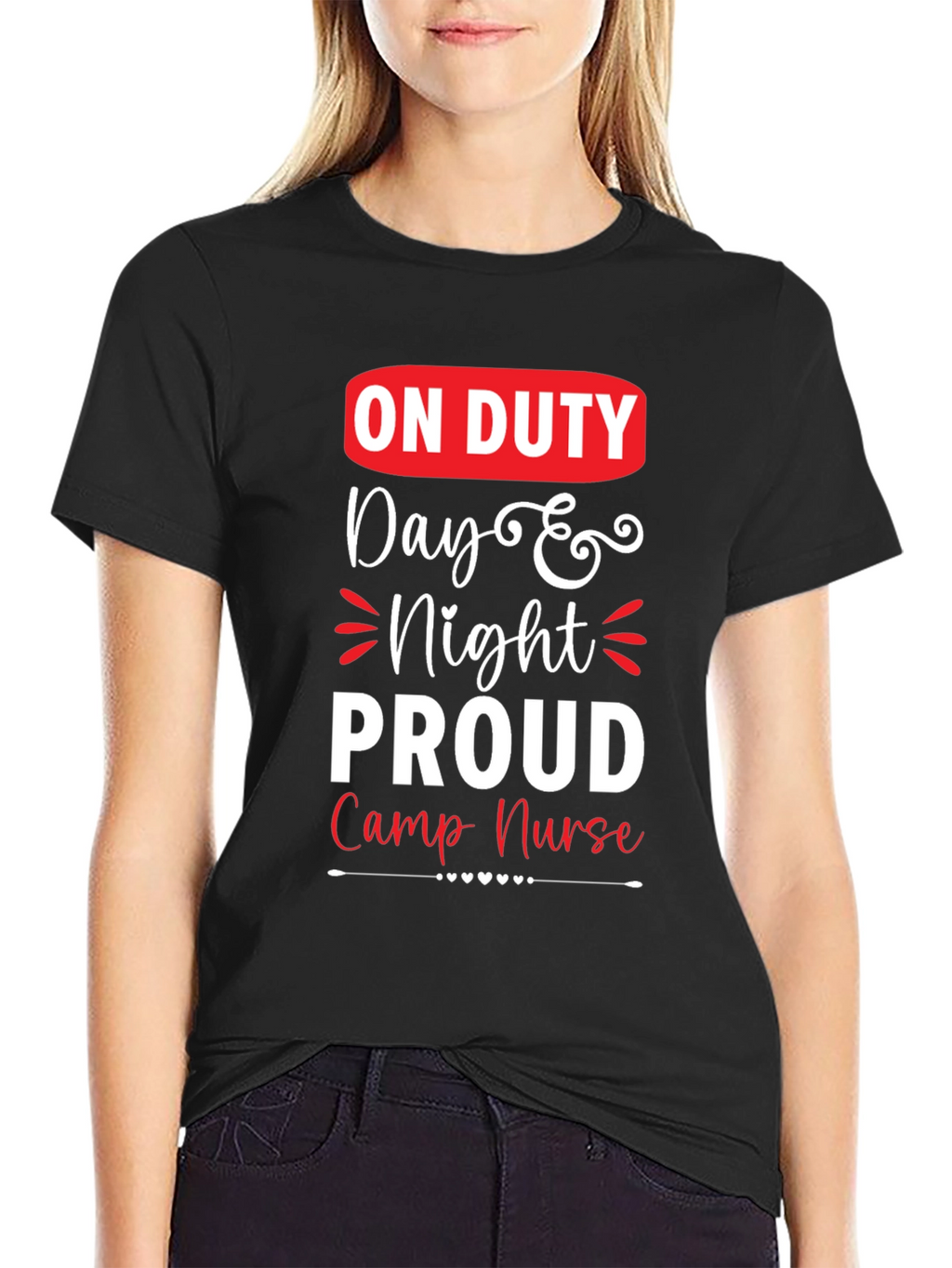 On Duty Camp Nurse Graphic T-Shirt