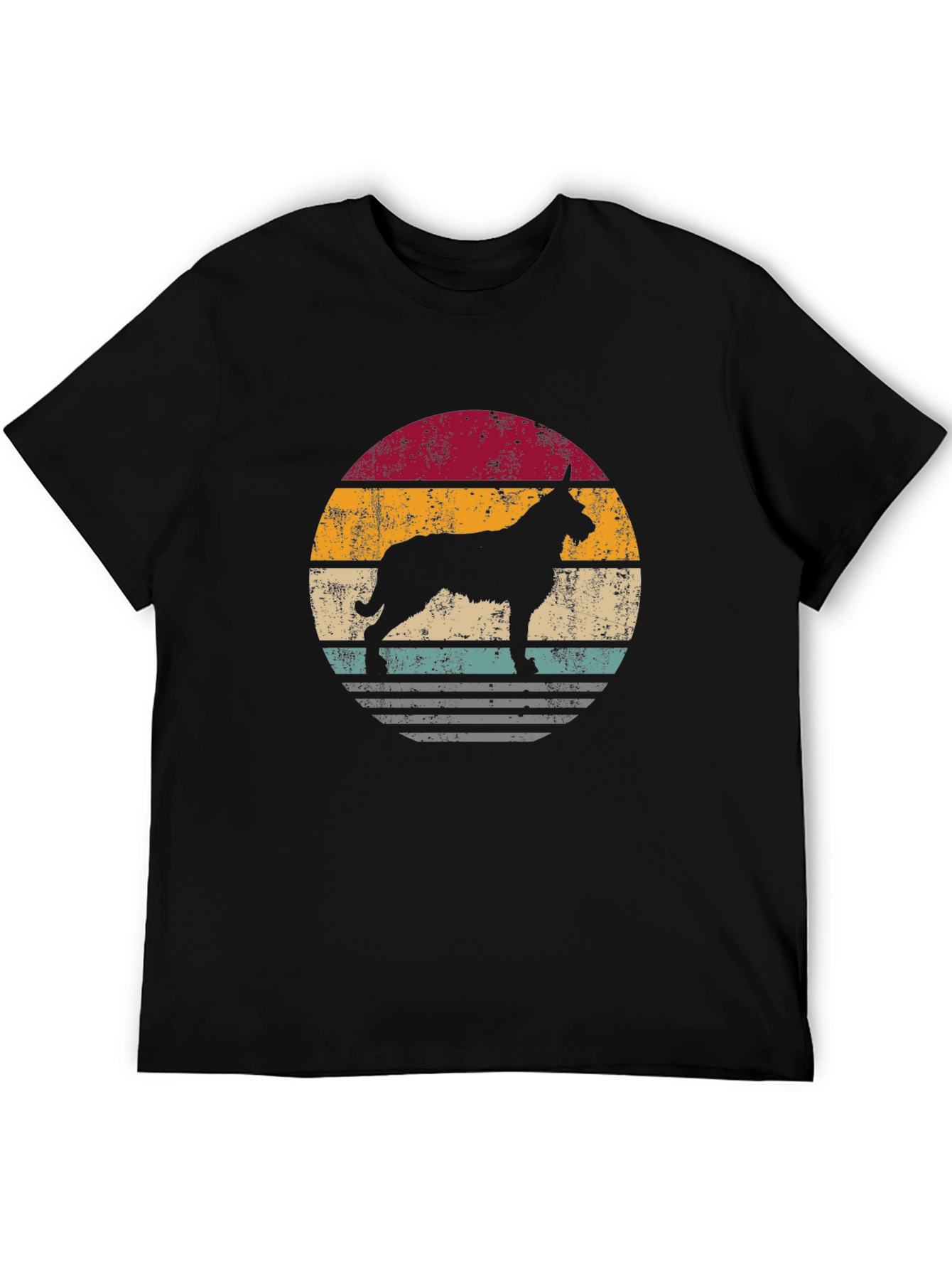 Retro Dog Silhouette Graphic Tee