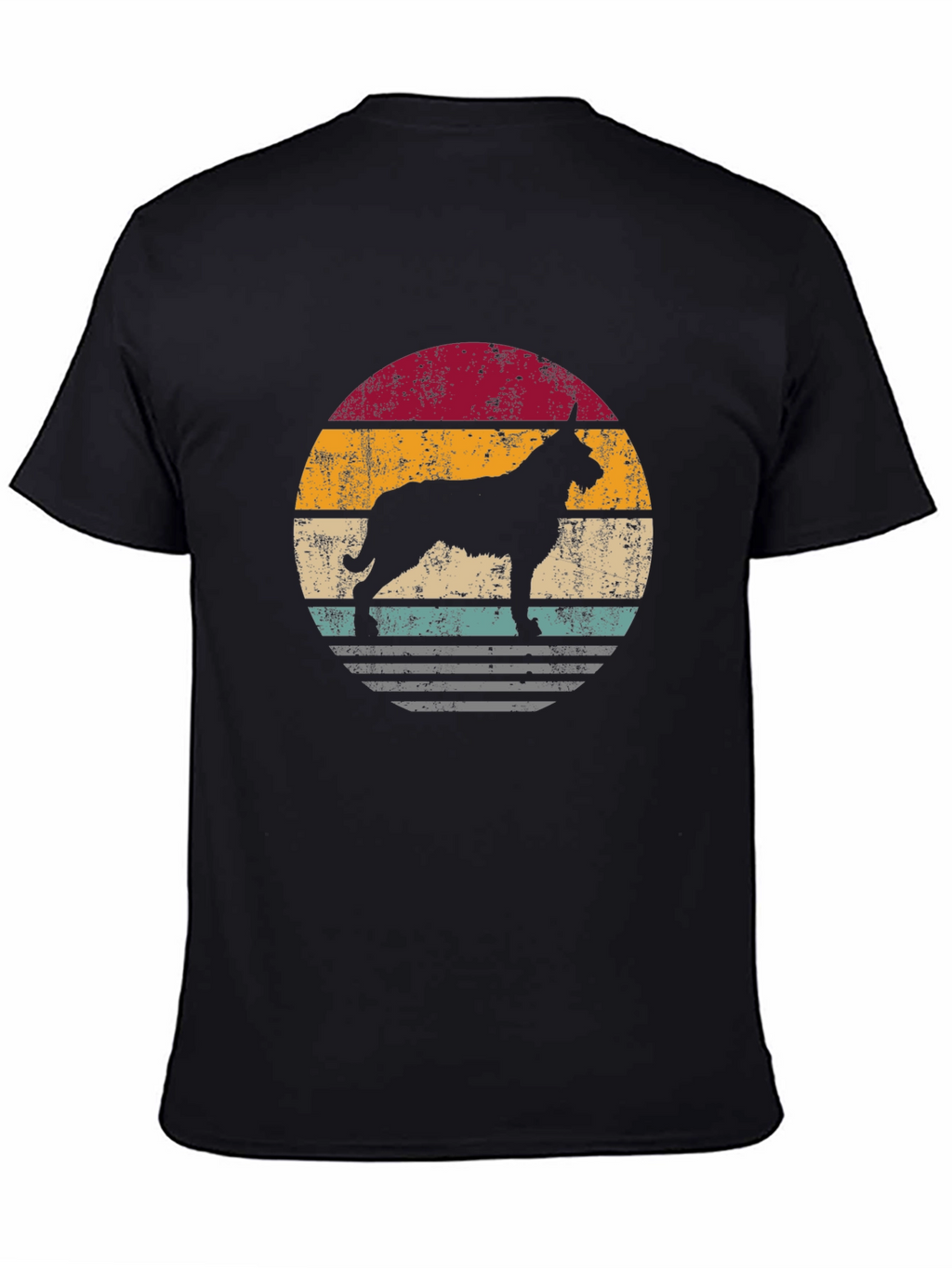 Retro Dog Silhouette Graphic Tee
