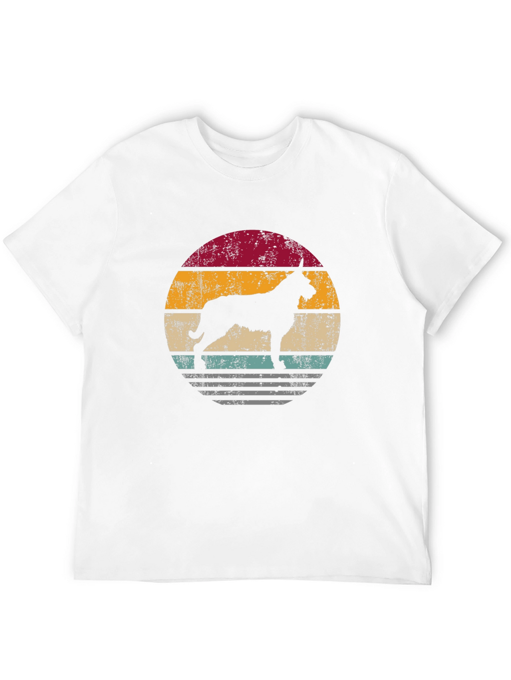 Retro Dog Silhouette Graphic Tee