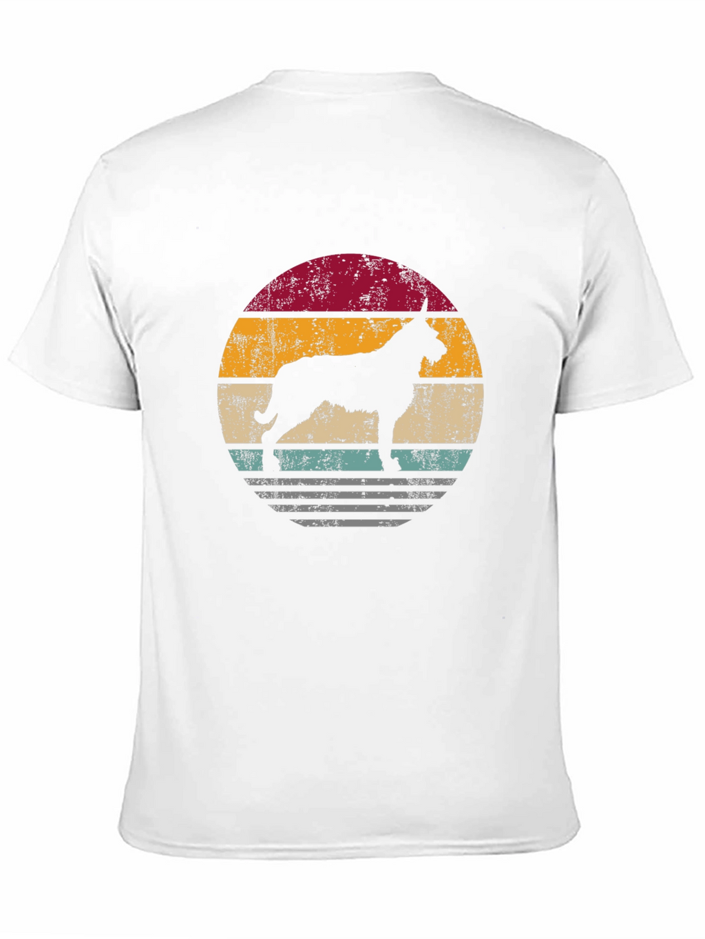 Retro Dog Silhouette Graphic Tee