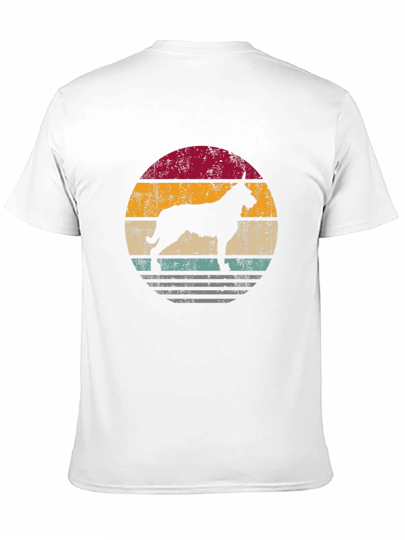 Retro Dog Silhouette Graphic Tee