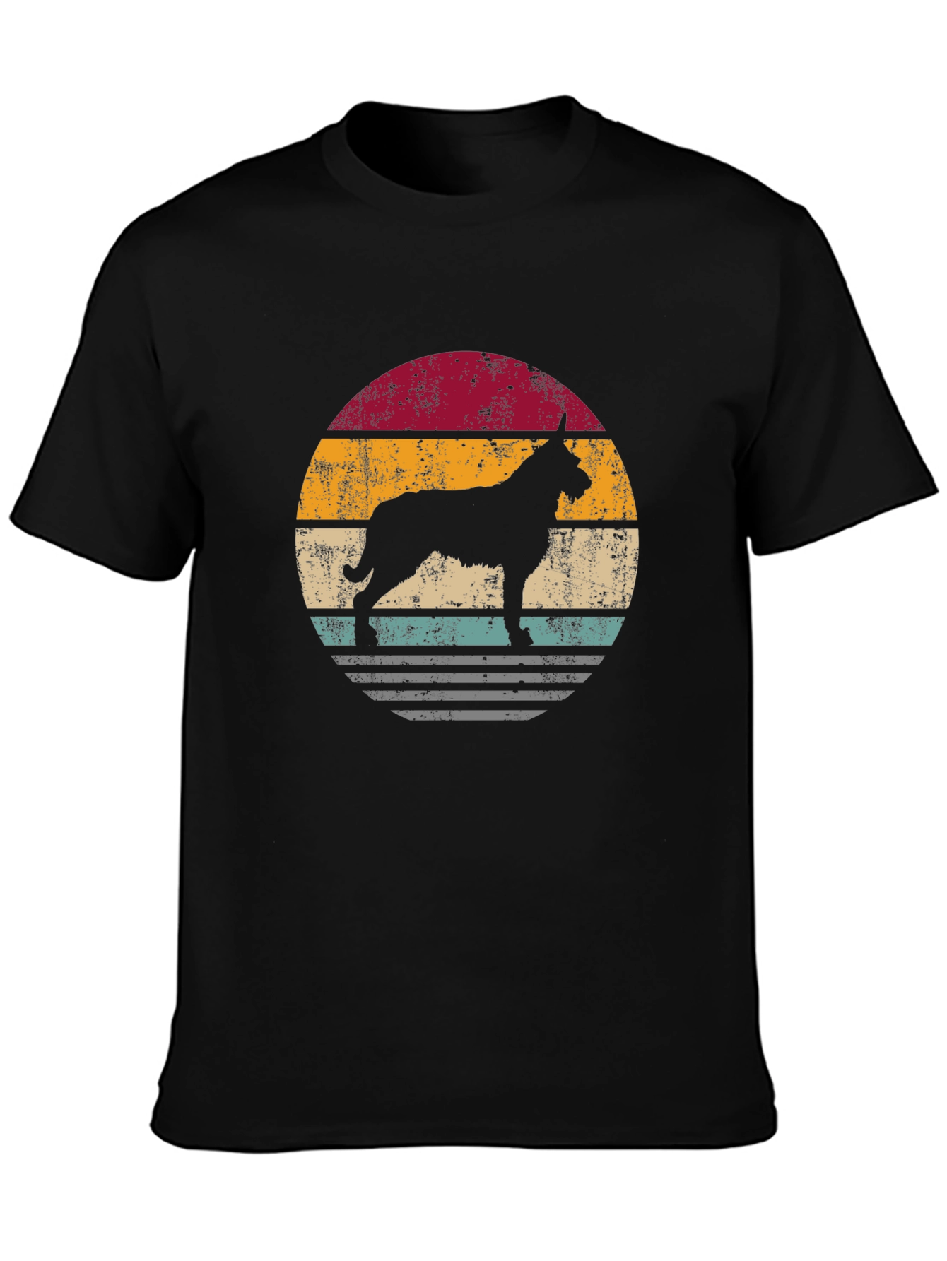 Retro Dog Silhouette Graphic Tee