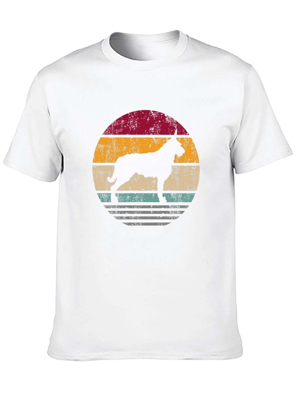 Retro Dog Silhouette Graphic Tee