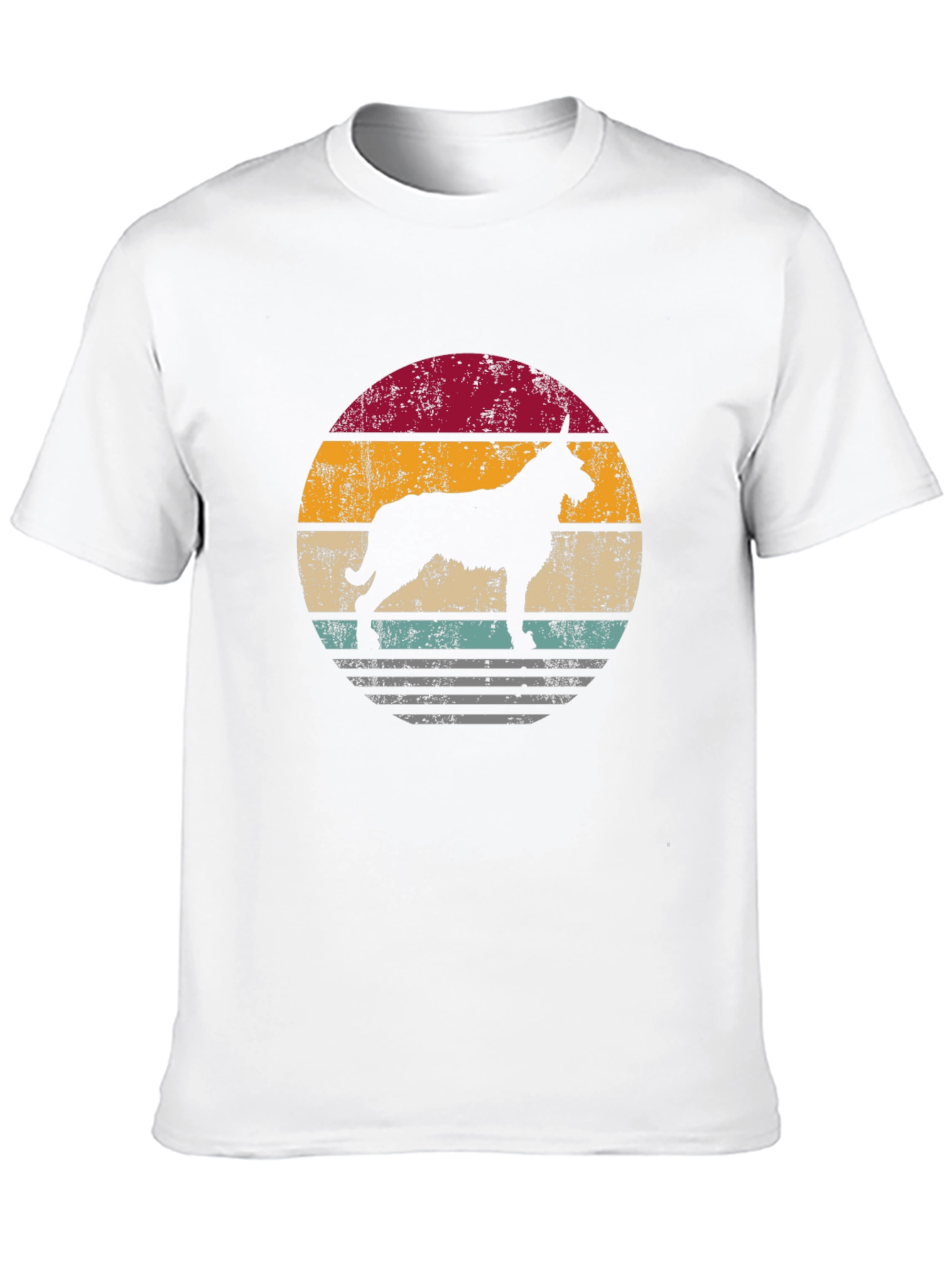 Retro Dog Silhouette Graphic Tee