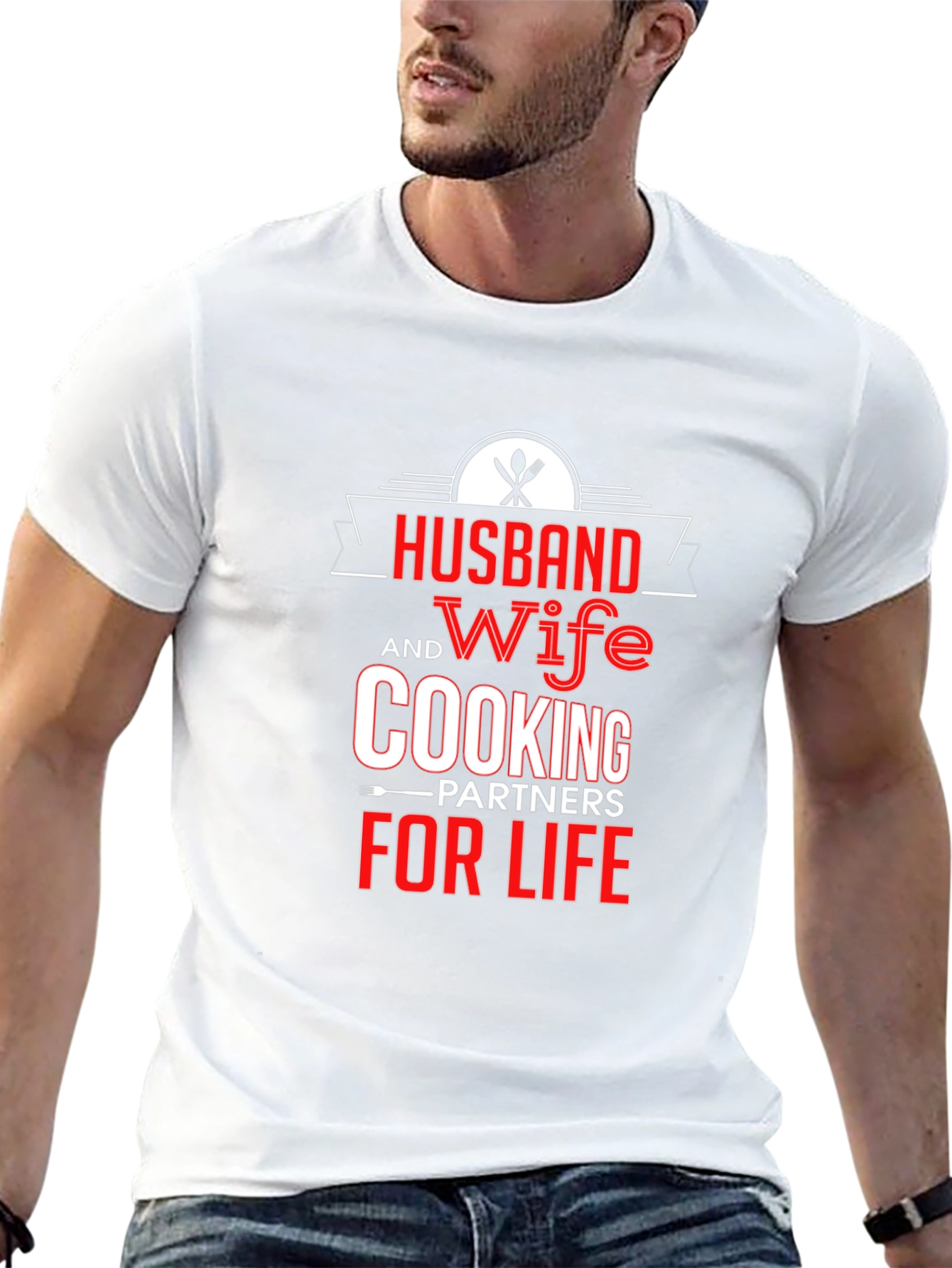 Husband and Wife Cooking Partners T-Shirt