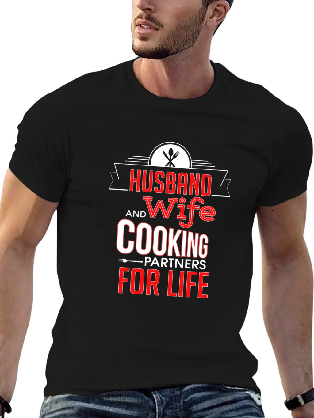 Husband and Wife Cooking Partners T-Shirt