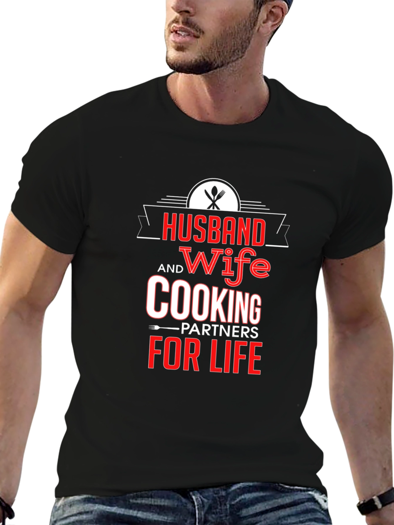 Husband and Wife Cooking Partners T-Shirt