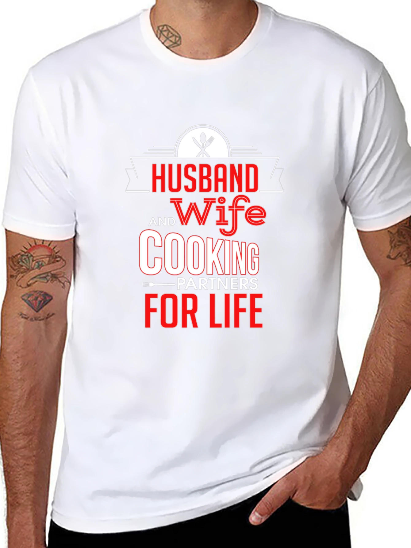 Husband and Wife Cooking Partners T-Shirt