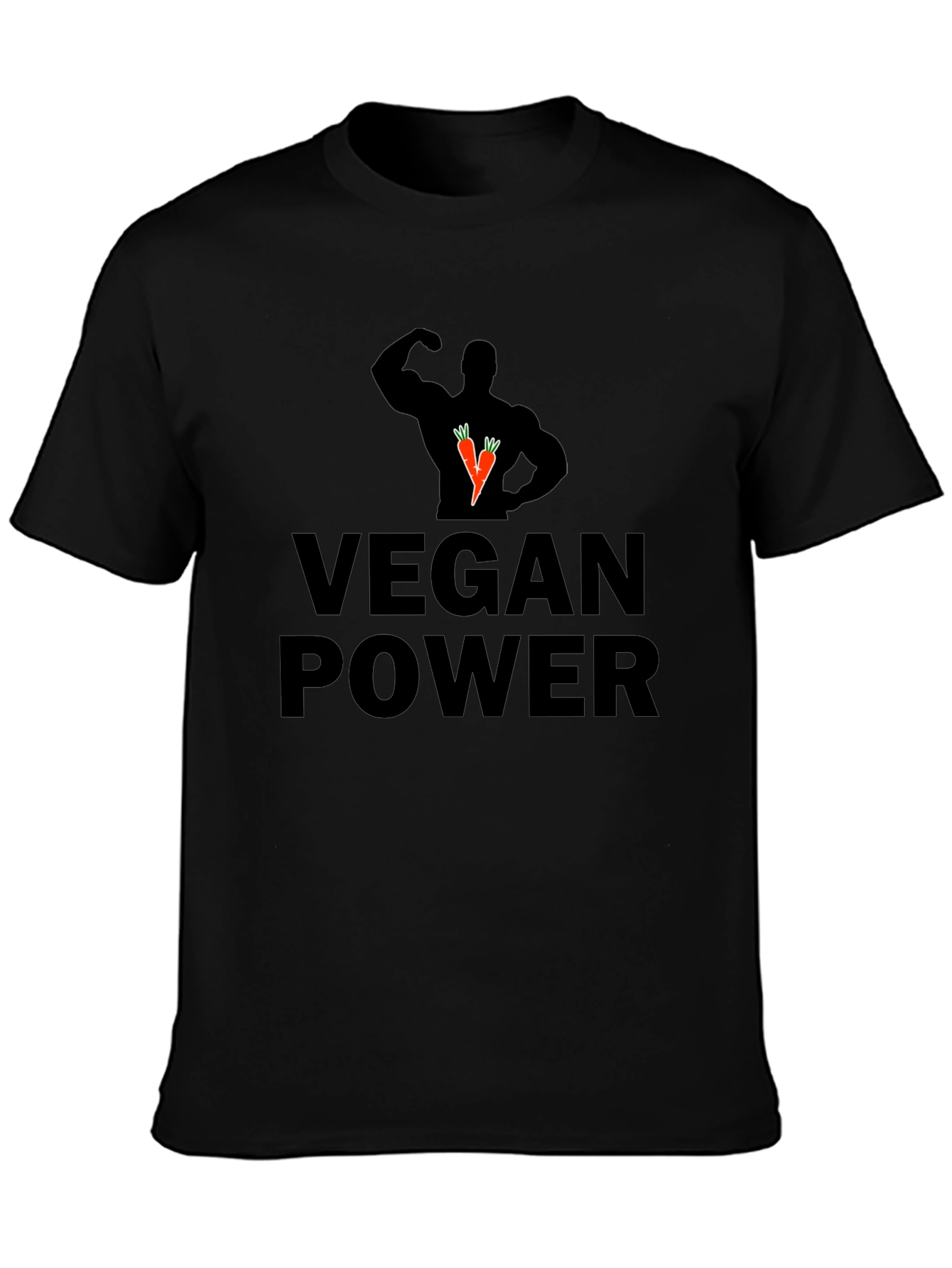 Vegan Power Graphic Tee - Black