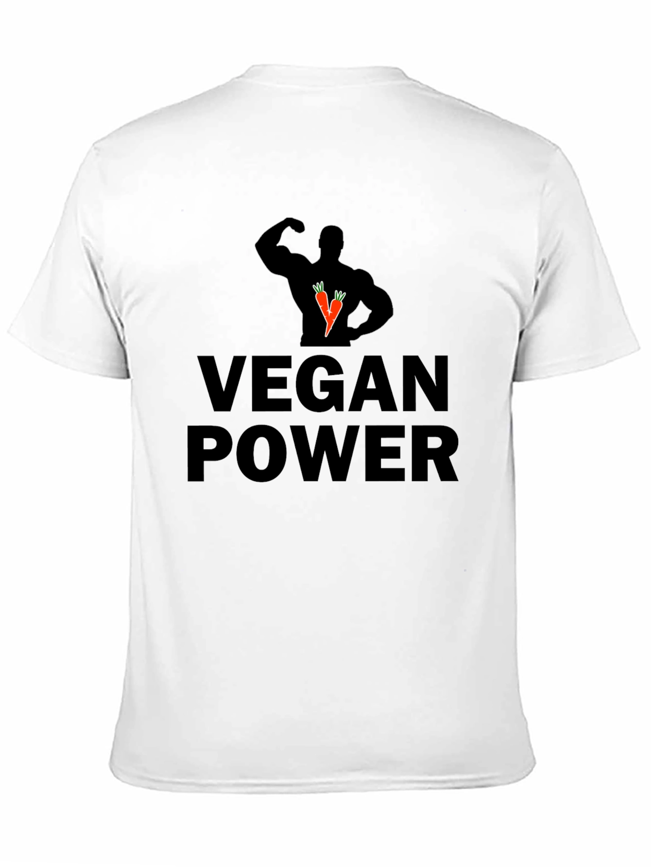 Vegan Power Graphic Tee - Black