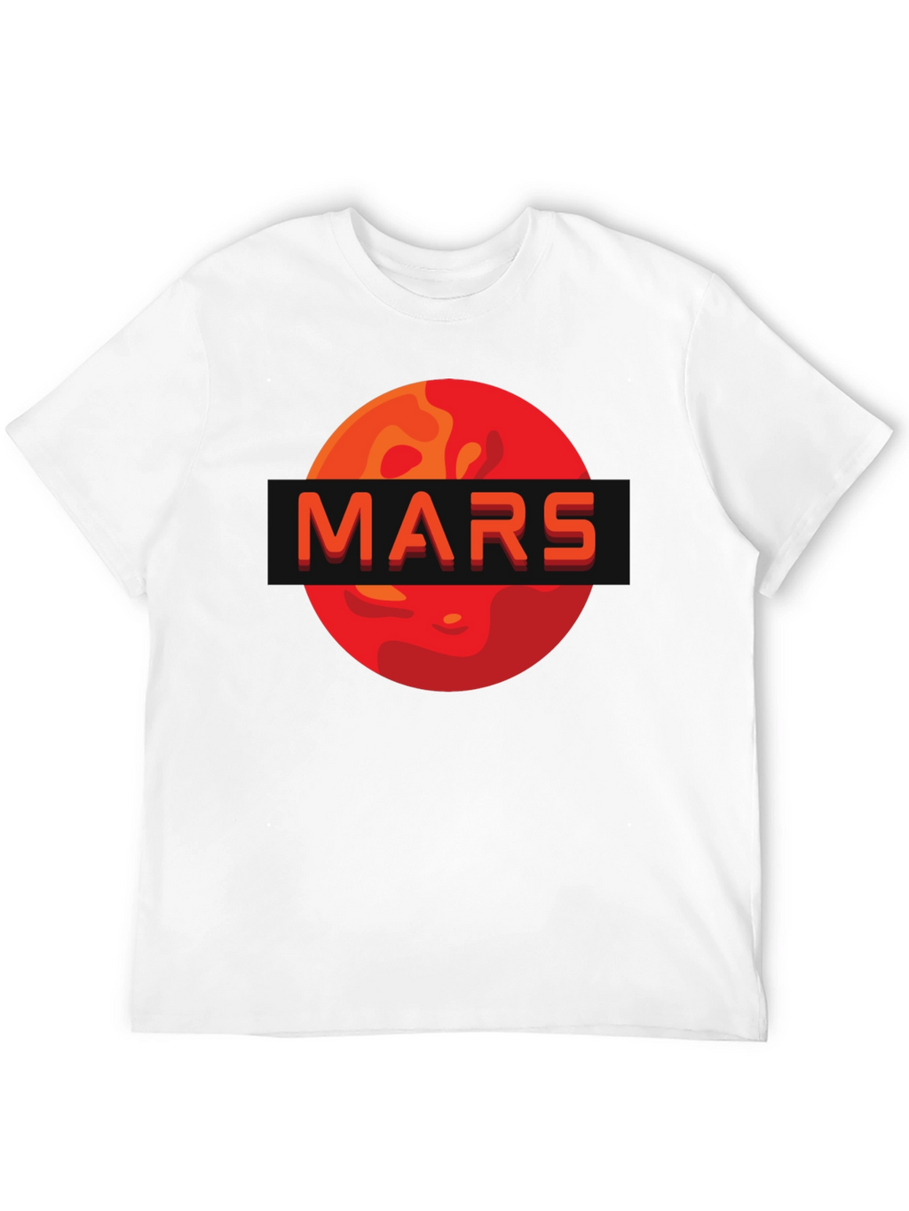 Mars Graphic Print T-Shirt - Space Enthusiast Apparel