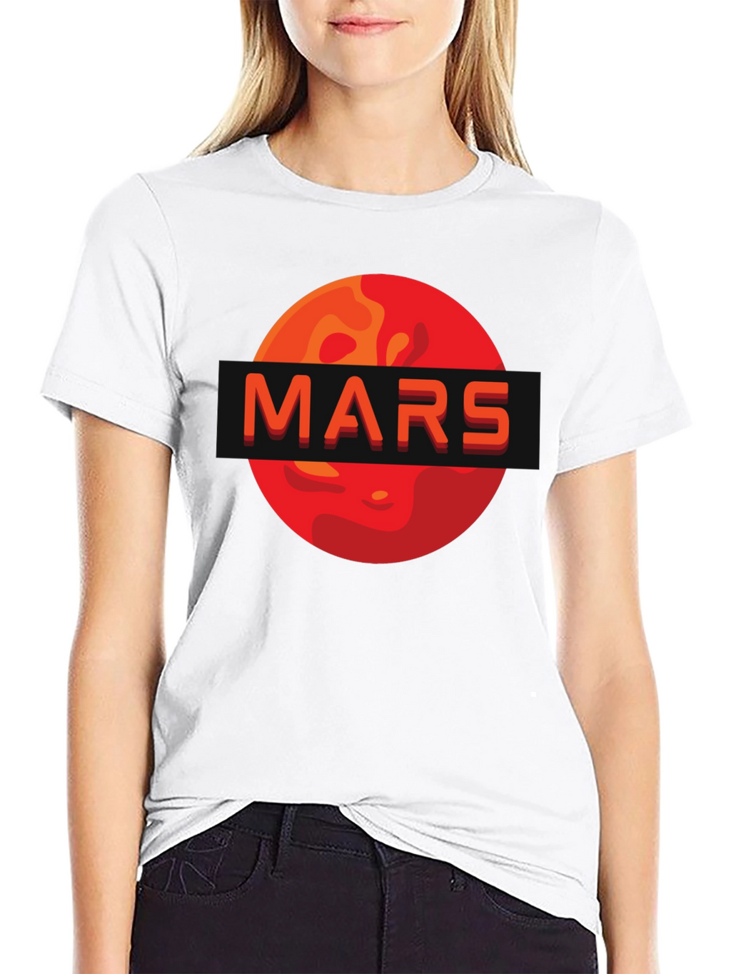 Mars Graphic Print T-Shirt - Space Enthusiast Apparel