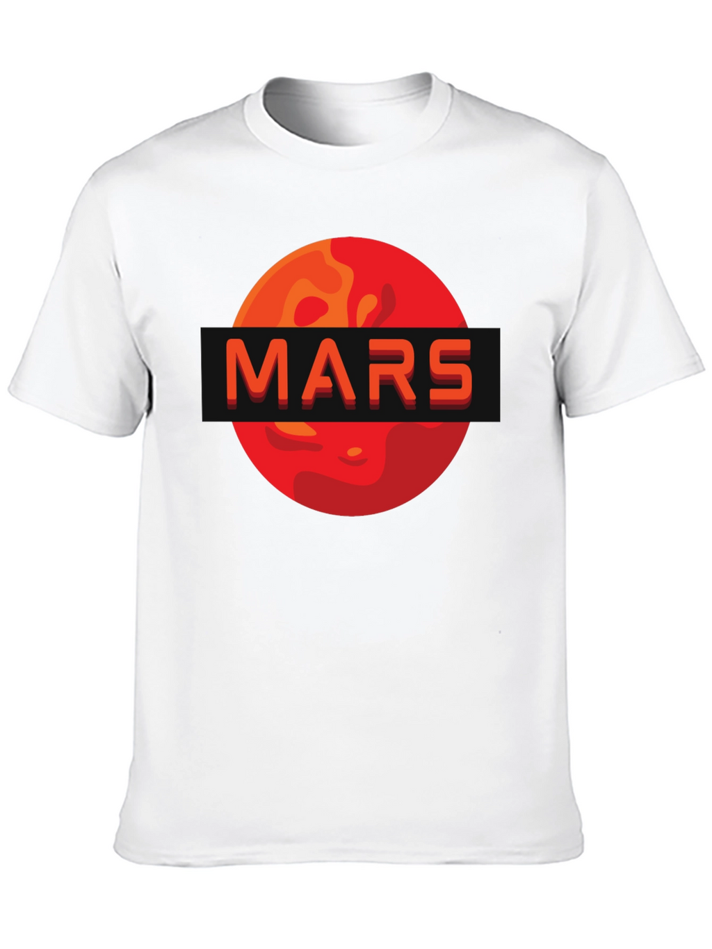Mars Graphic Print T-Shirt - Space Enthusiast Apparel