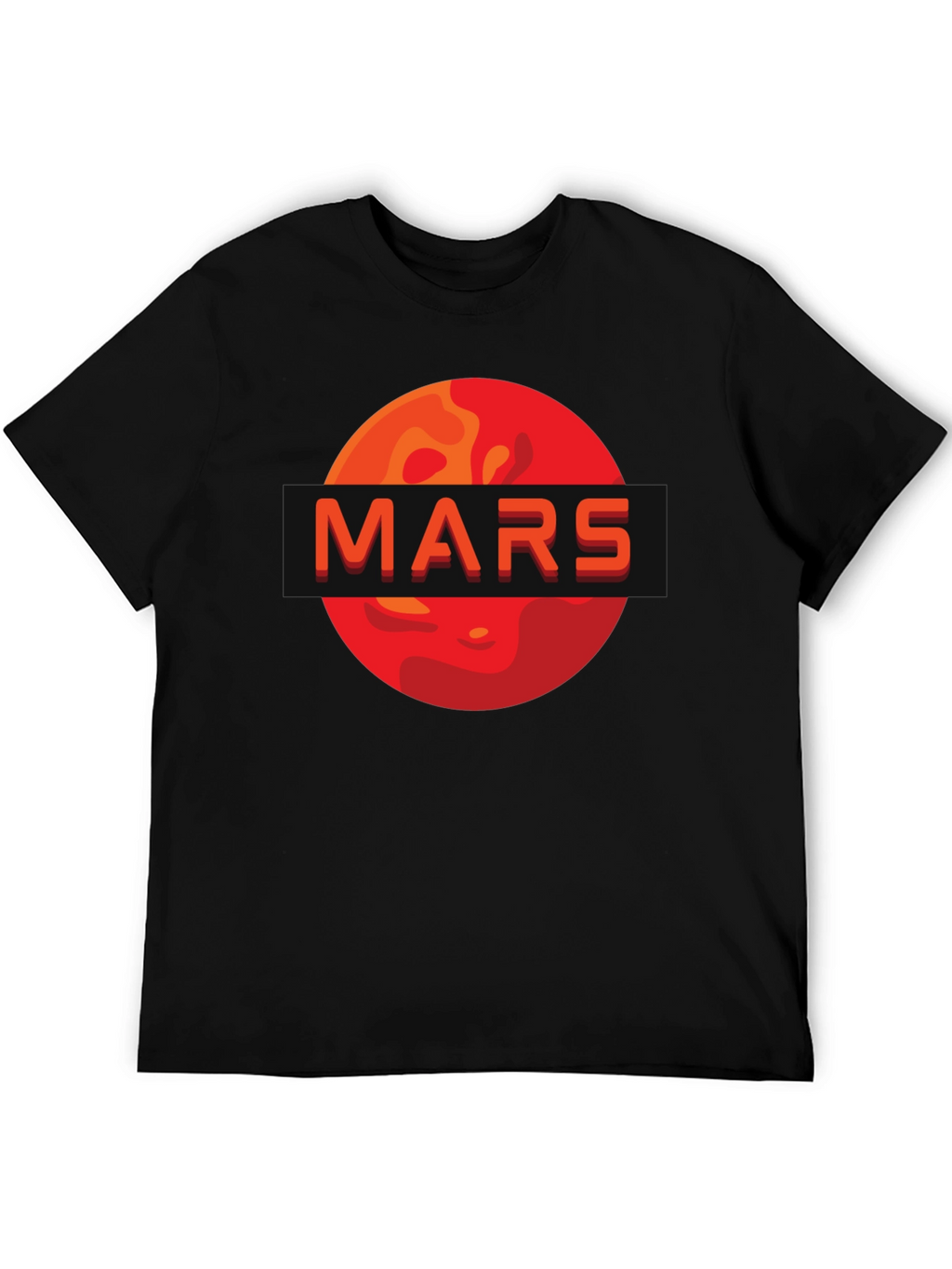 Mars Graphic Print T-Shirt - Space Enthusiast Apparel