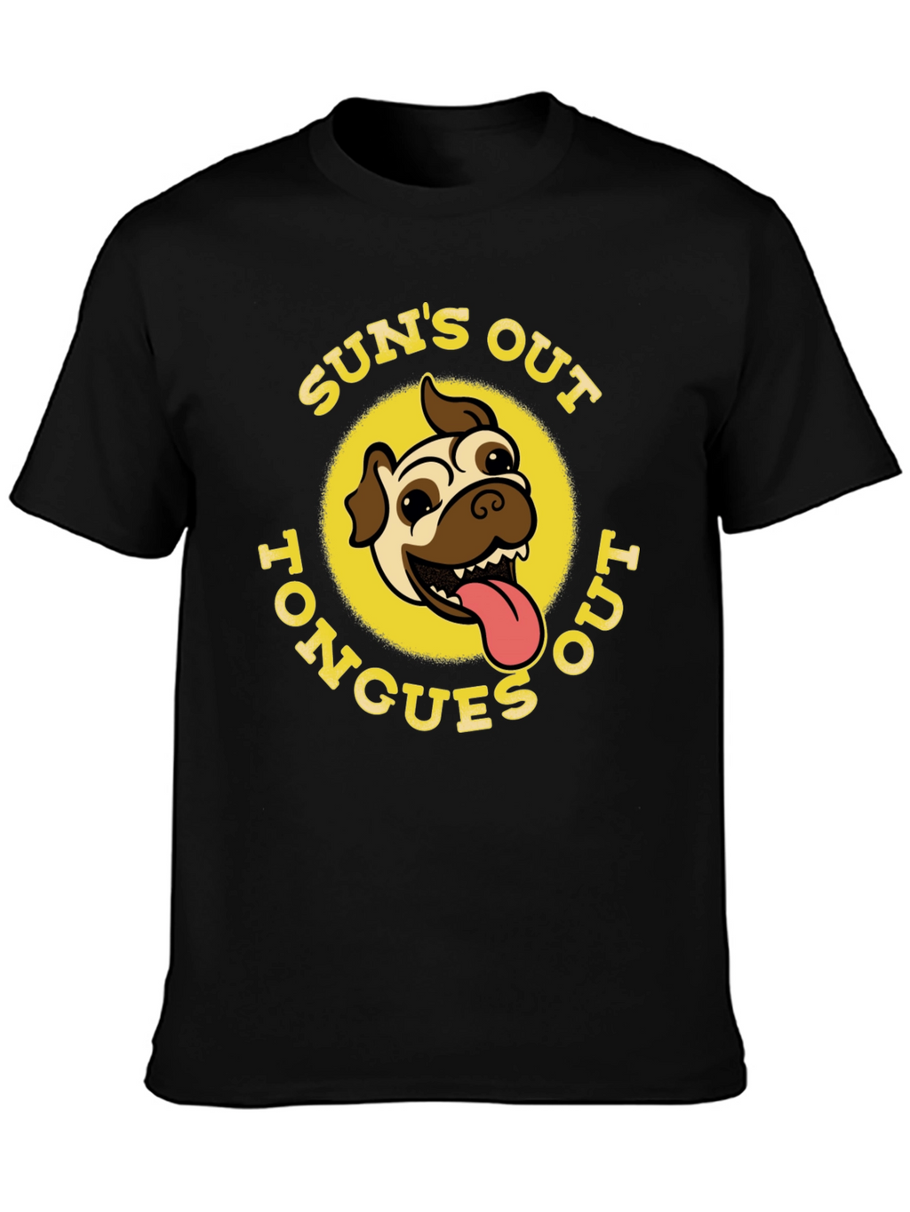 Suns Out Tongues Out Black T-Shirt
