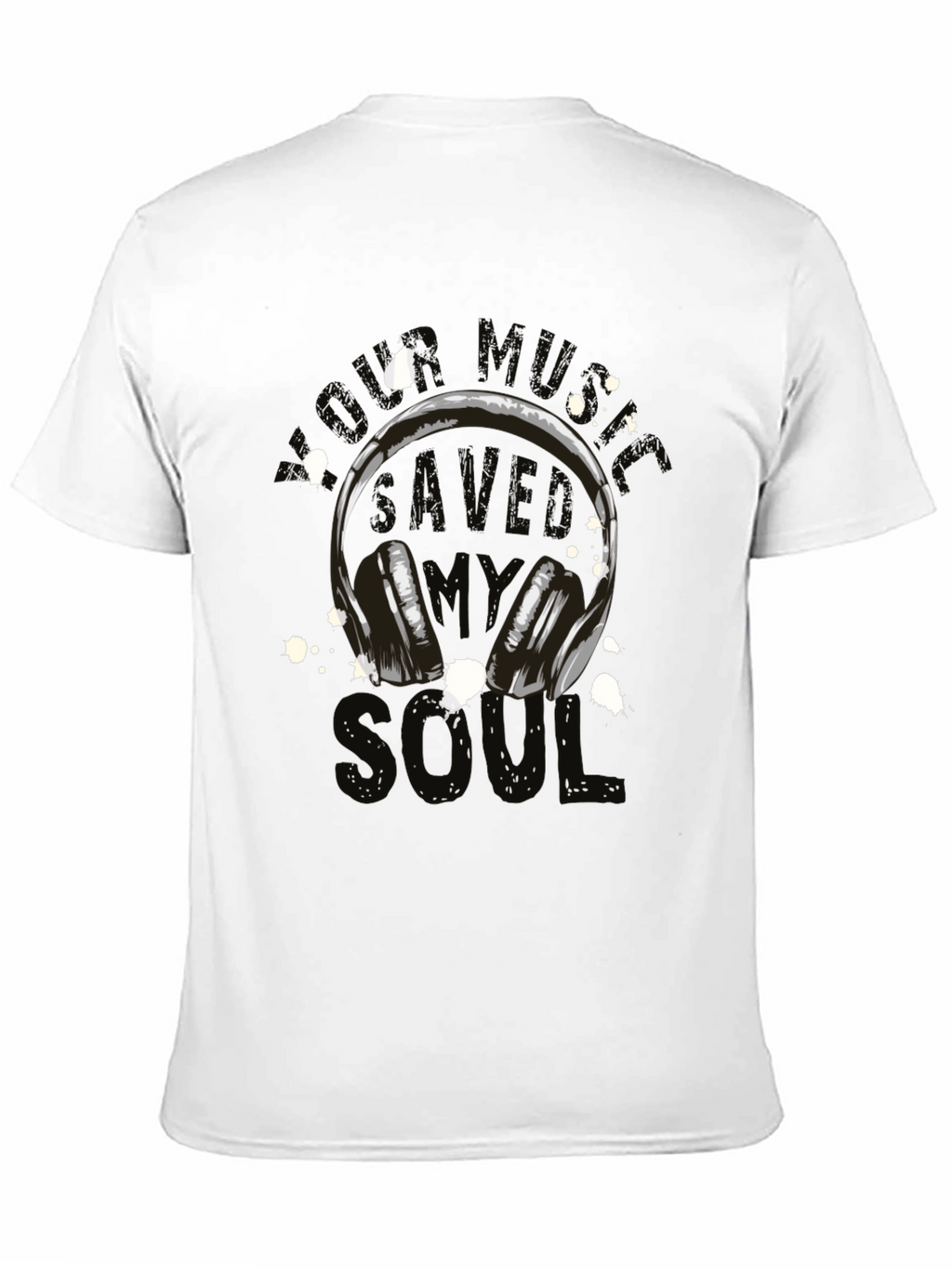Music Saved My Soul Graphic Tee - Black