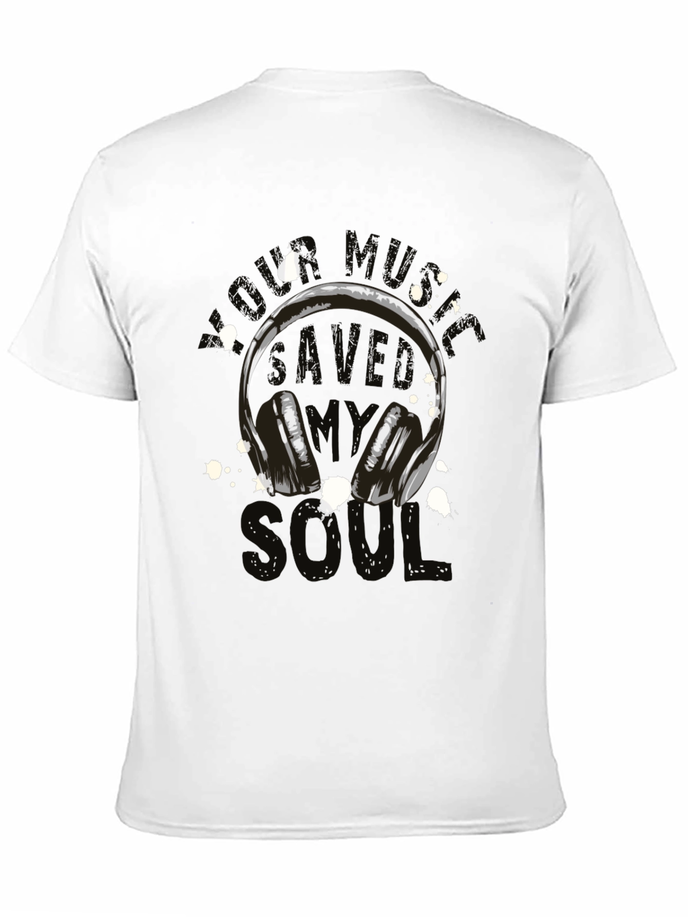Music Saved My Soul Graphic Tee - Black