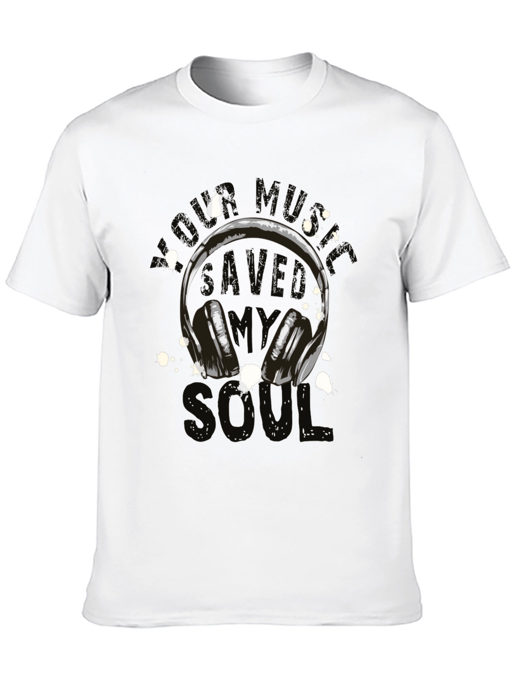 Music Saved My Soul Graphic Tee - Black