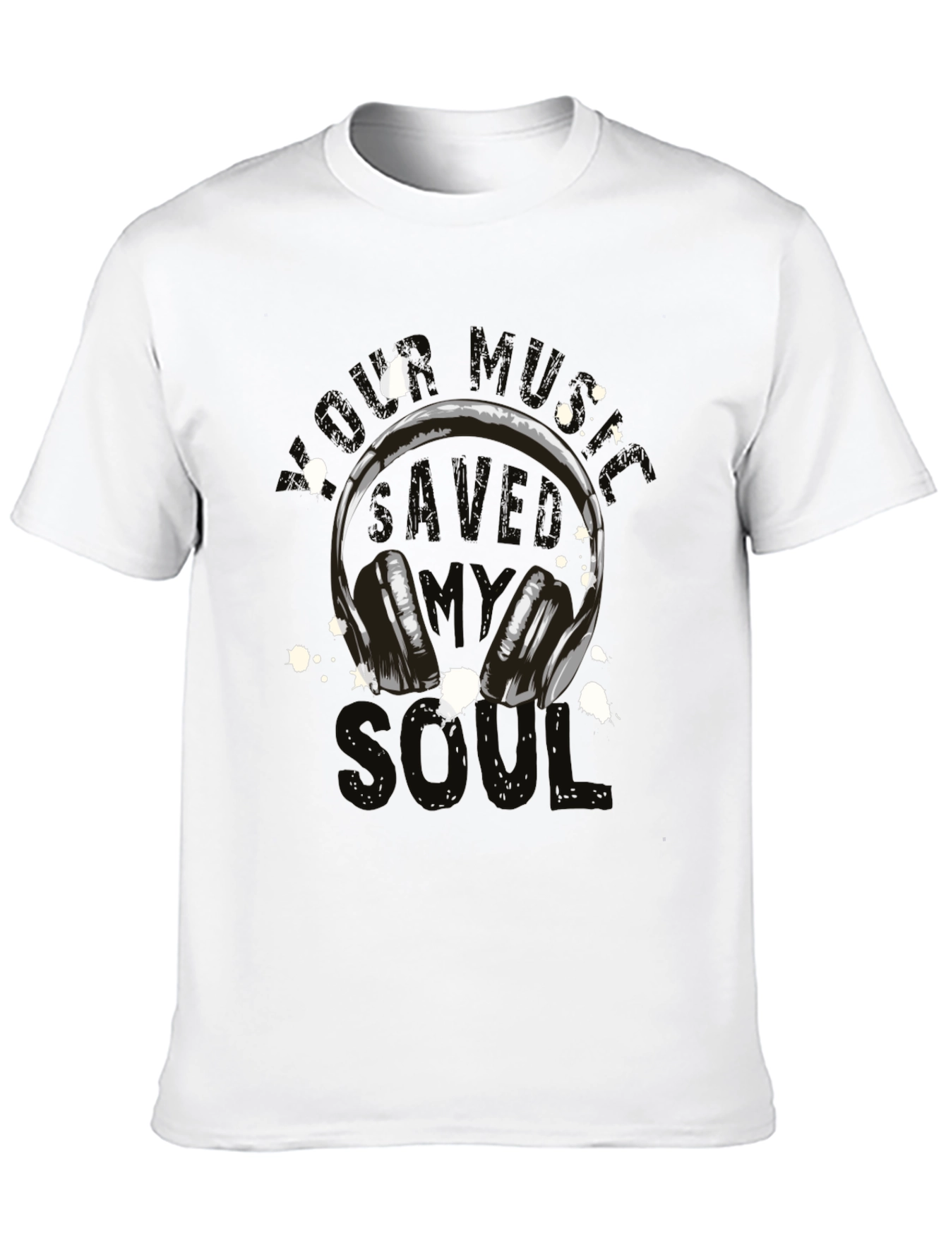 Music Saved My Soul Graphic Tee - Black