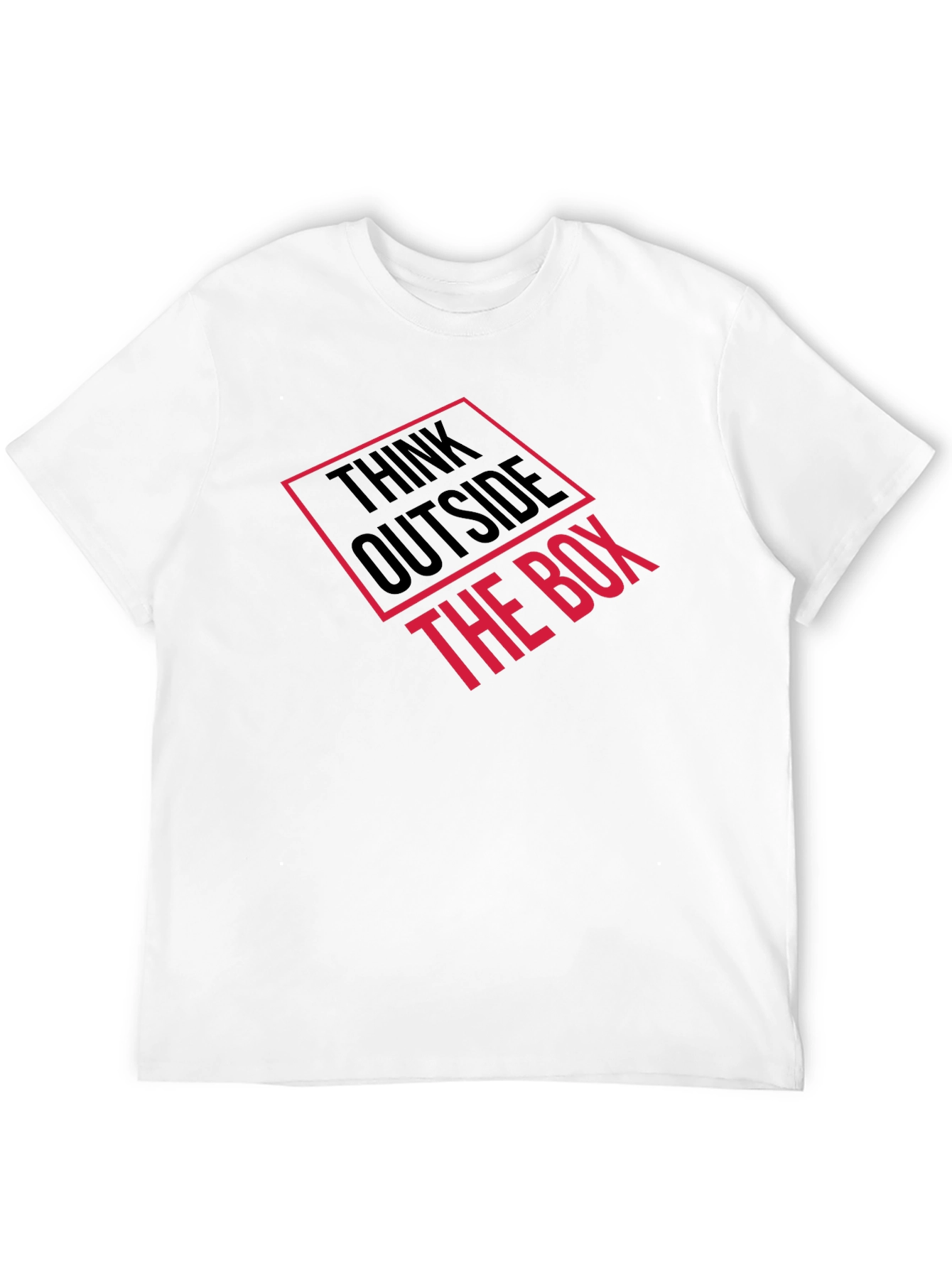 Think Outside the Box Graphic Tee - Black