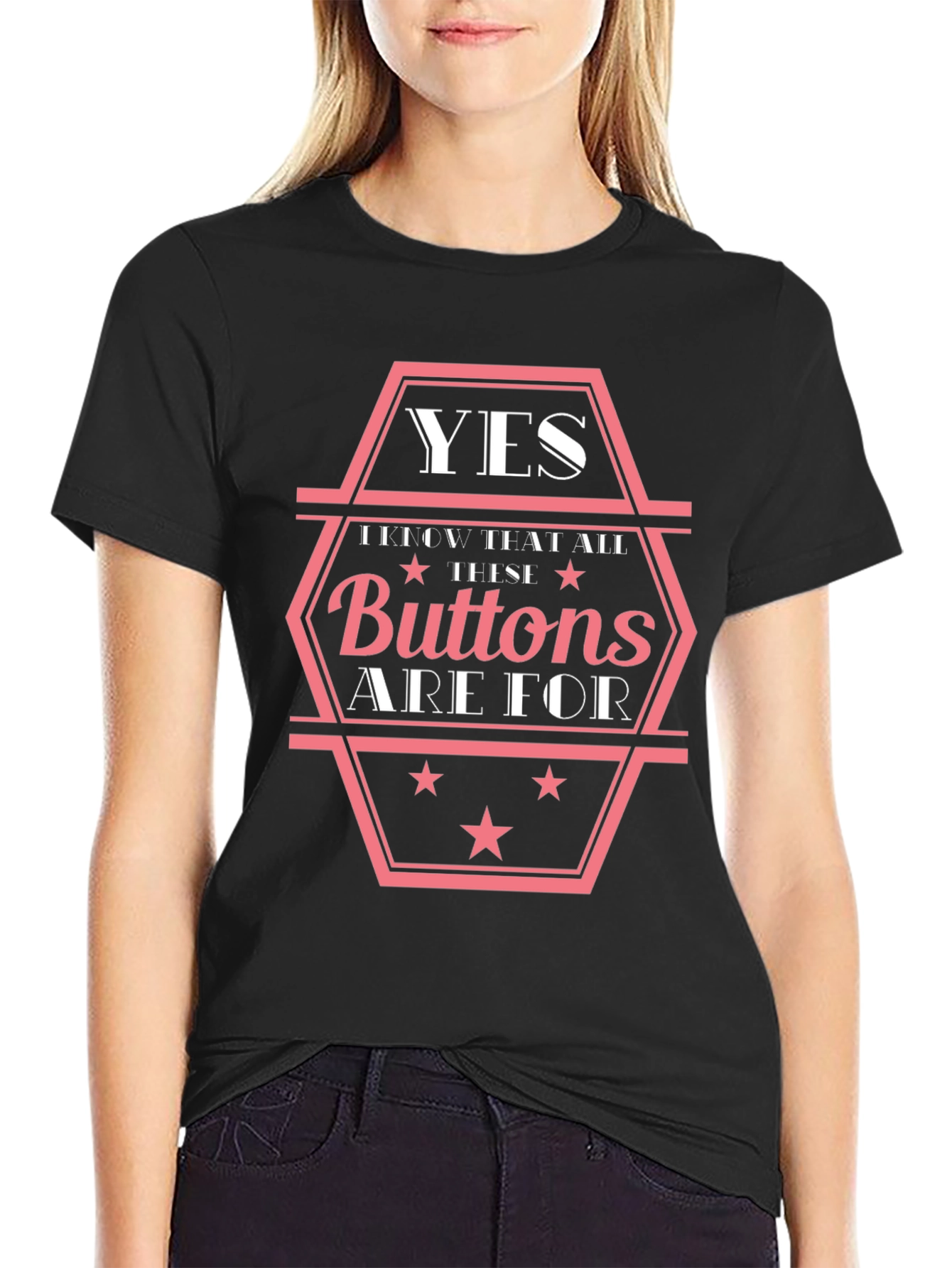 Yes These Buttons Are For T-Shirt