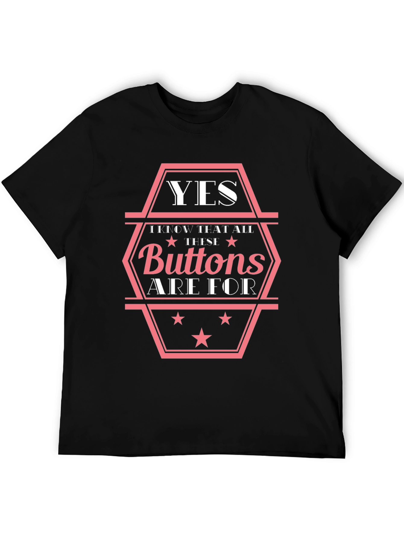 Yes These Buttons Are For T-Shirt