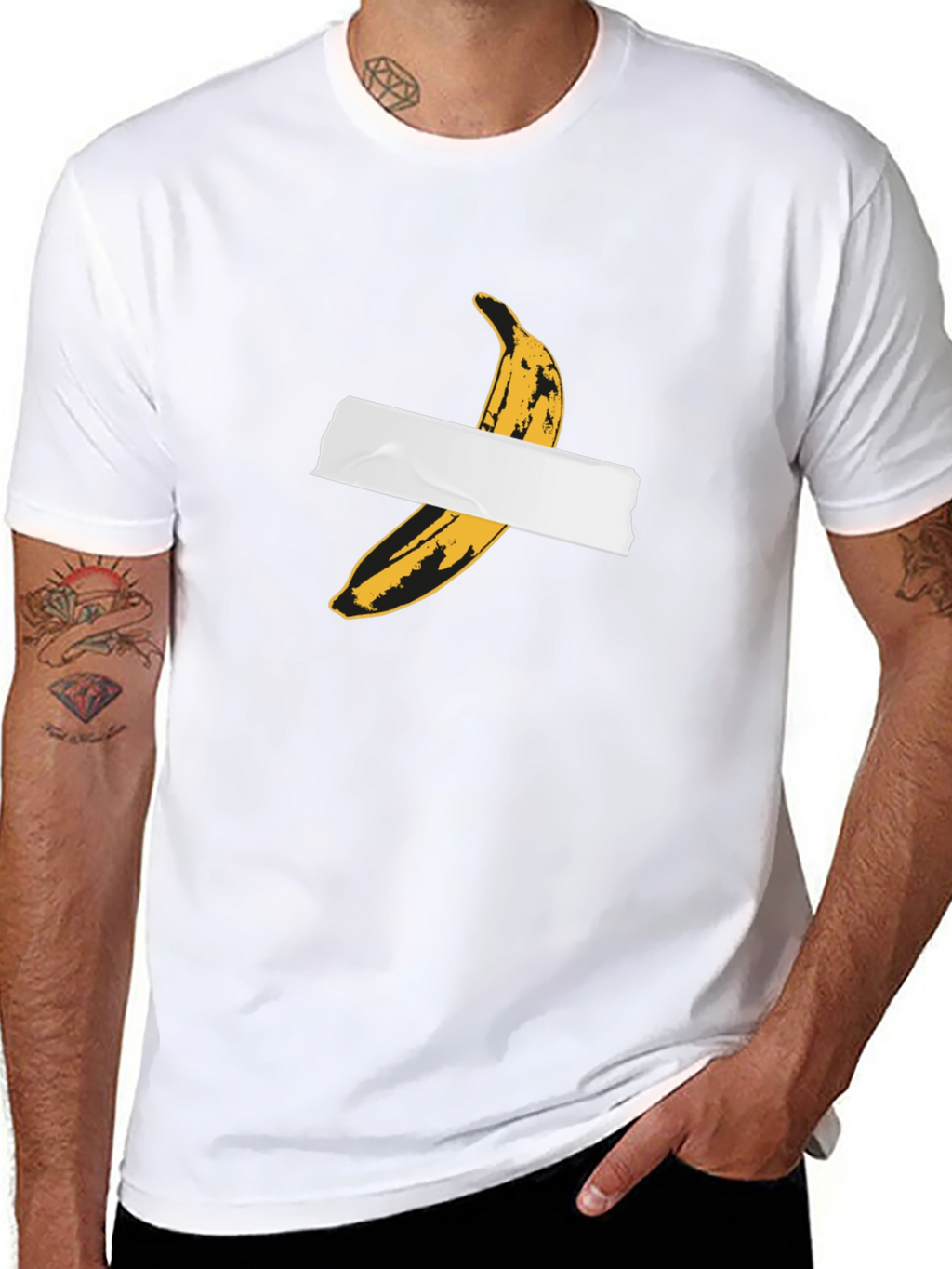 Banana Duct Tape Graphic T-Shirt - Trendy Streetwear