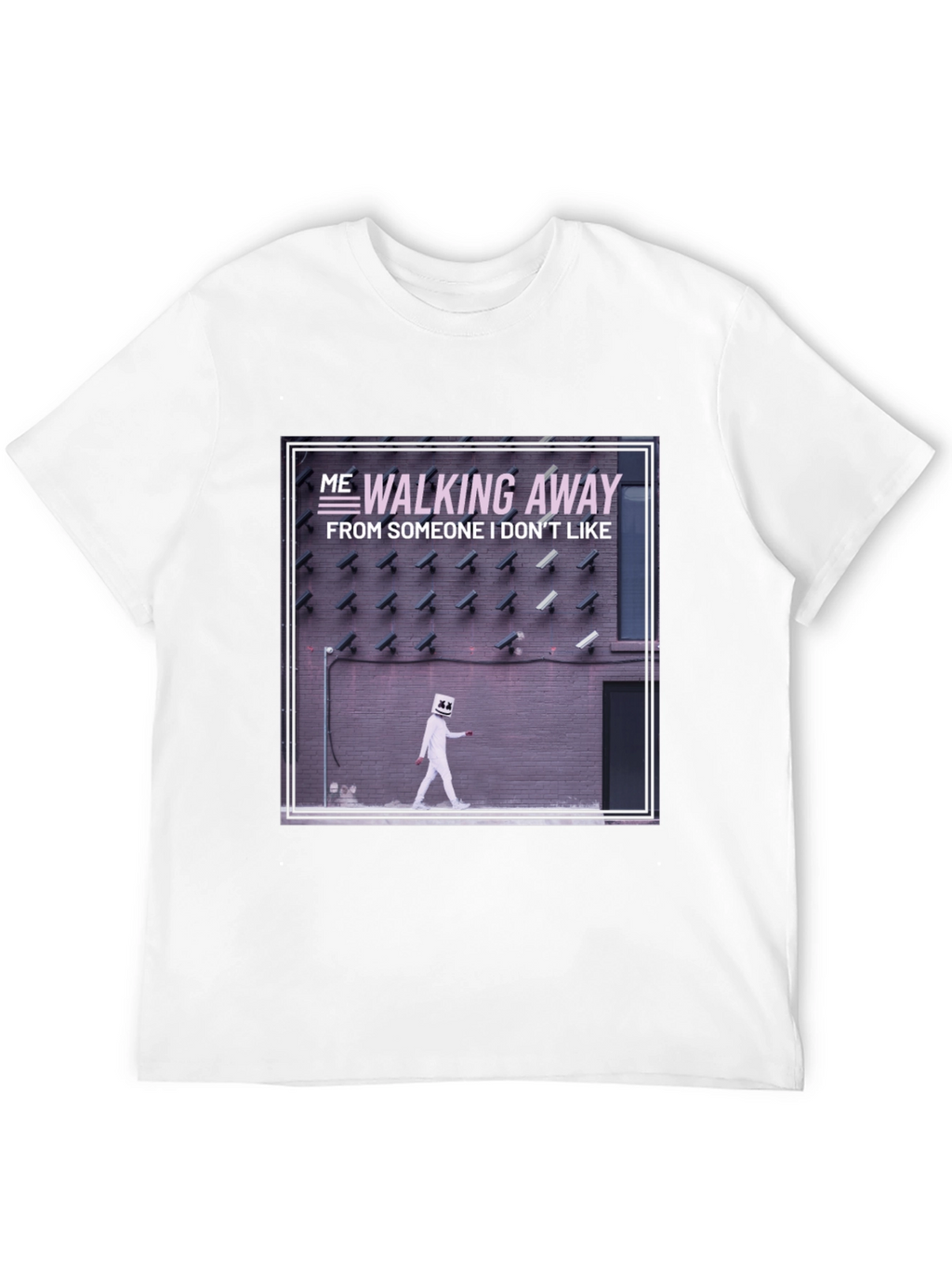 Walking Away Graphic Tee - Black Cotton T-Shirt