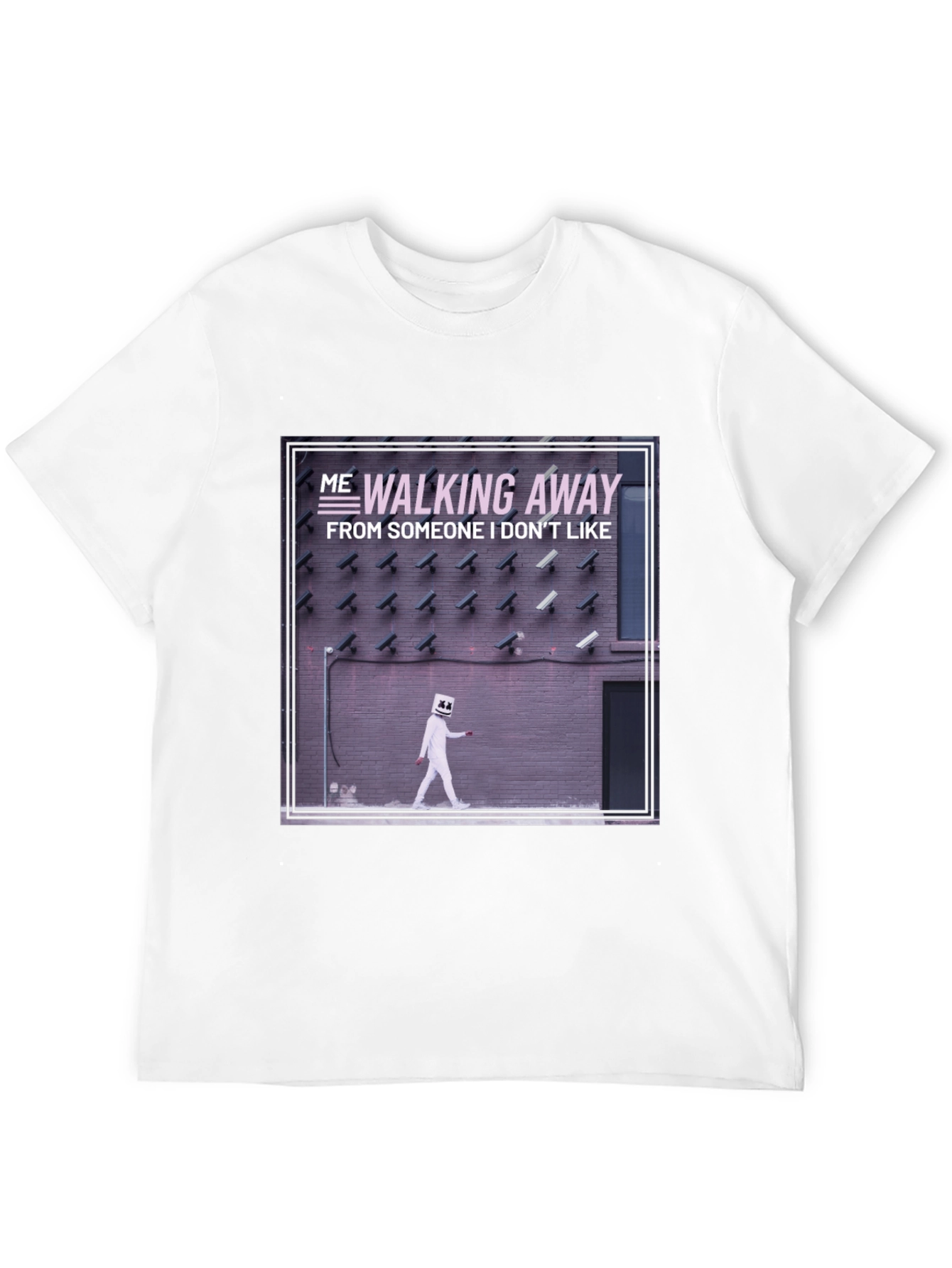 Walking Away Graphic Tee - Black Cotton T-Shirt