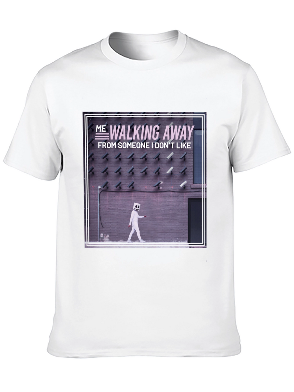Walking Away Graphic Tee - Black Cotton T-Shirt