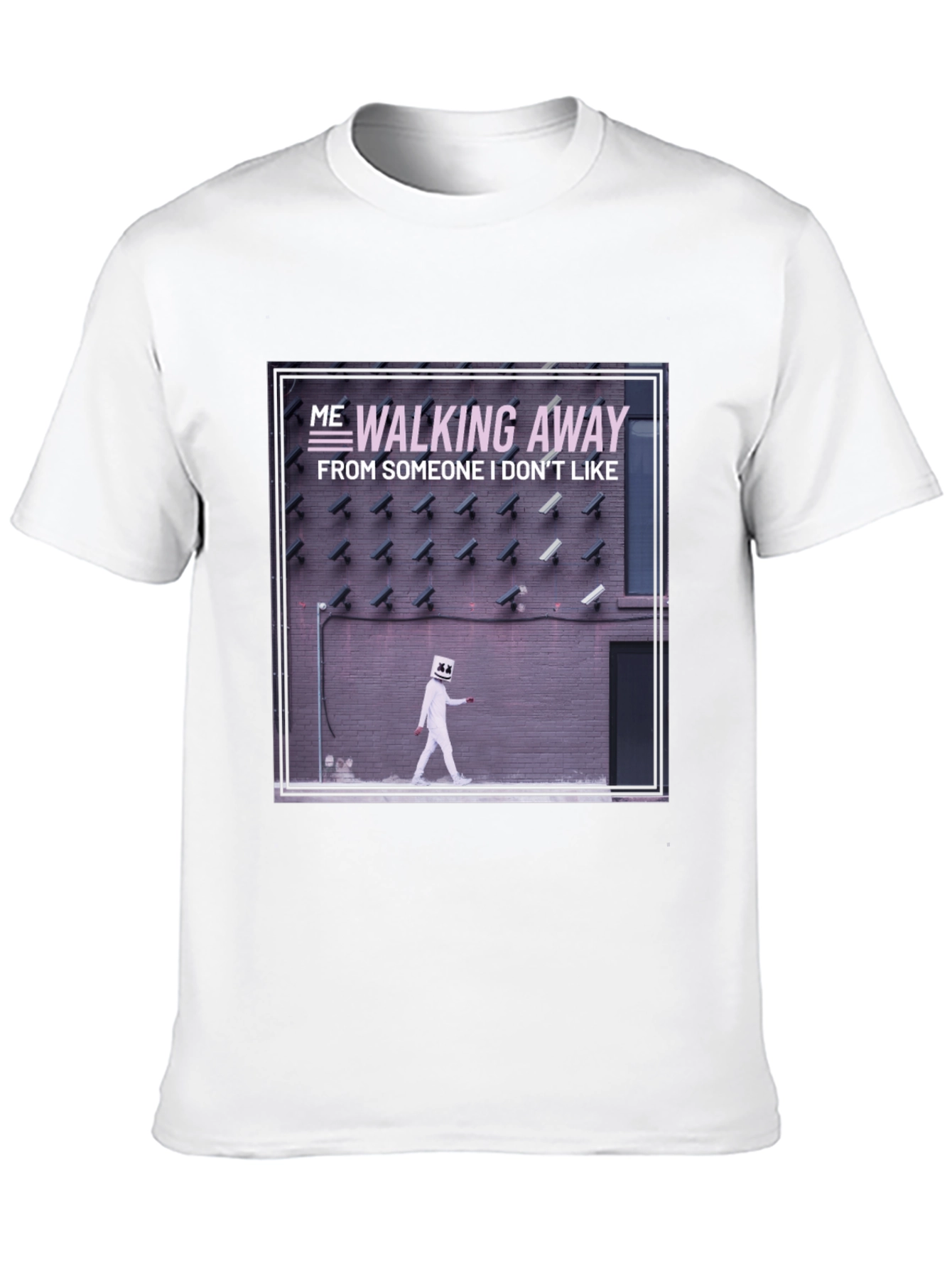 Walking Away Graphic Tee - Black Cotton T-Shirt