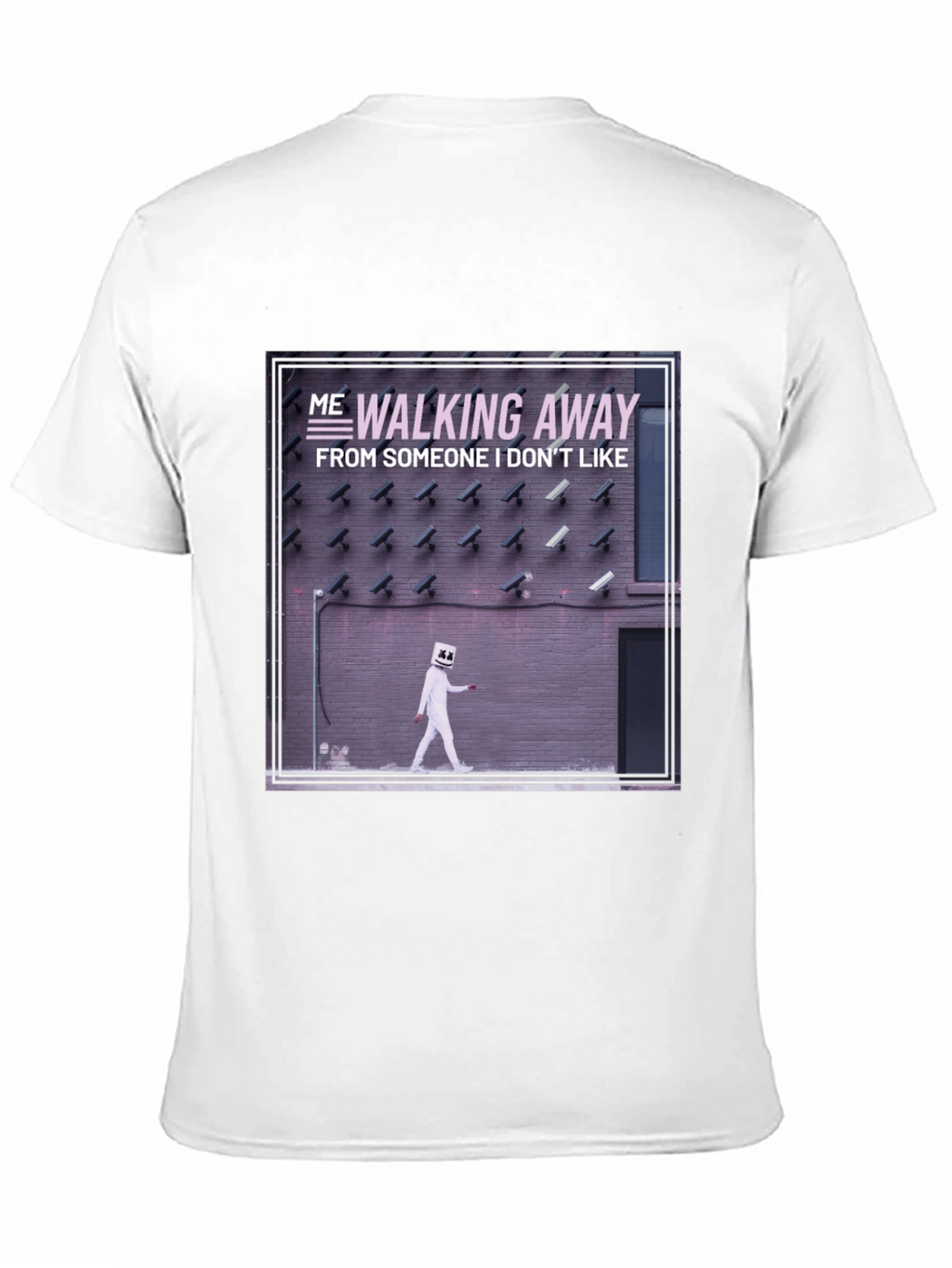 Walking Away Graphic Tee - Black Cotton T-Shirt