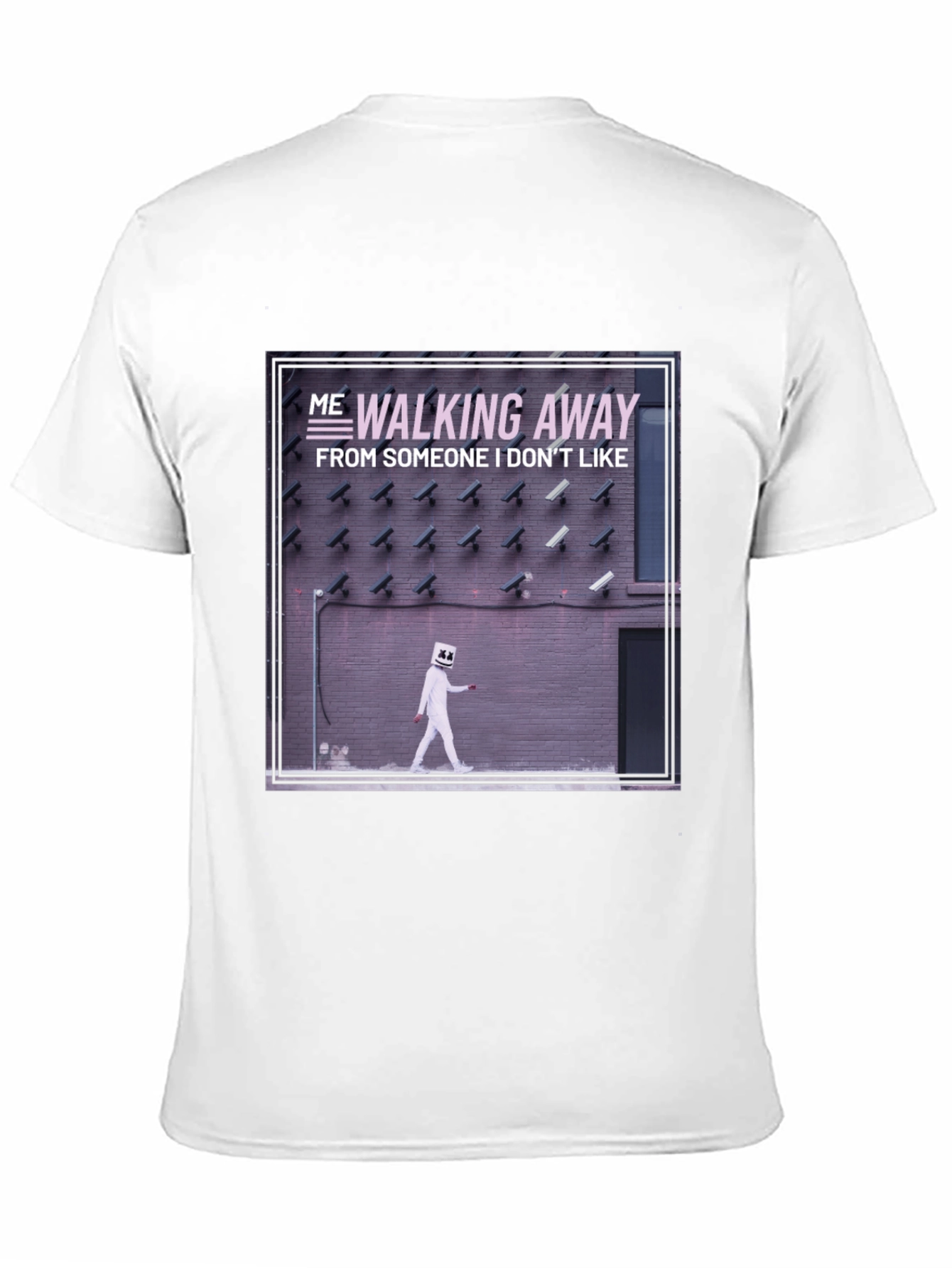 Walking Away Graphic Tee - Black Cotton T-Shirt