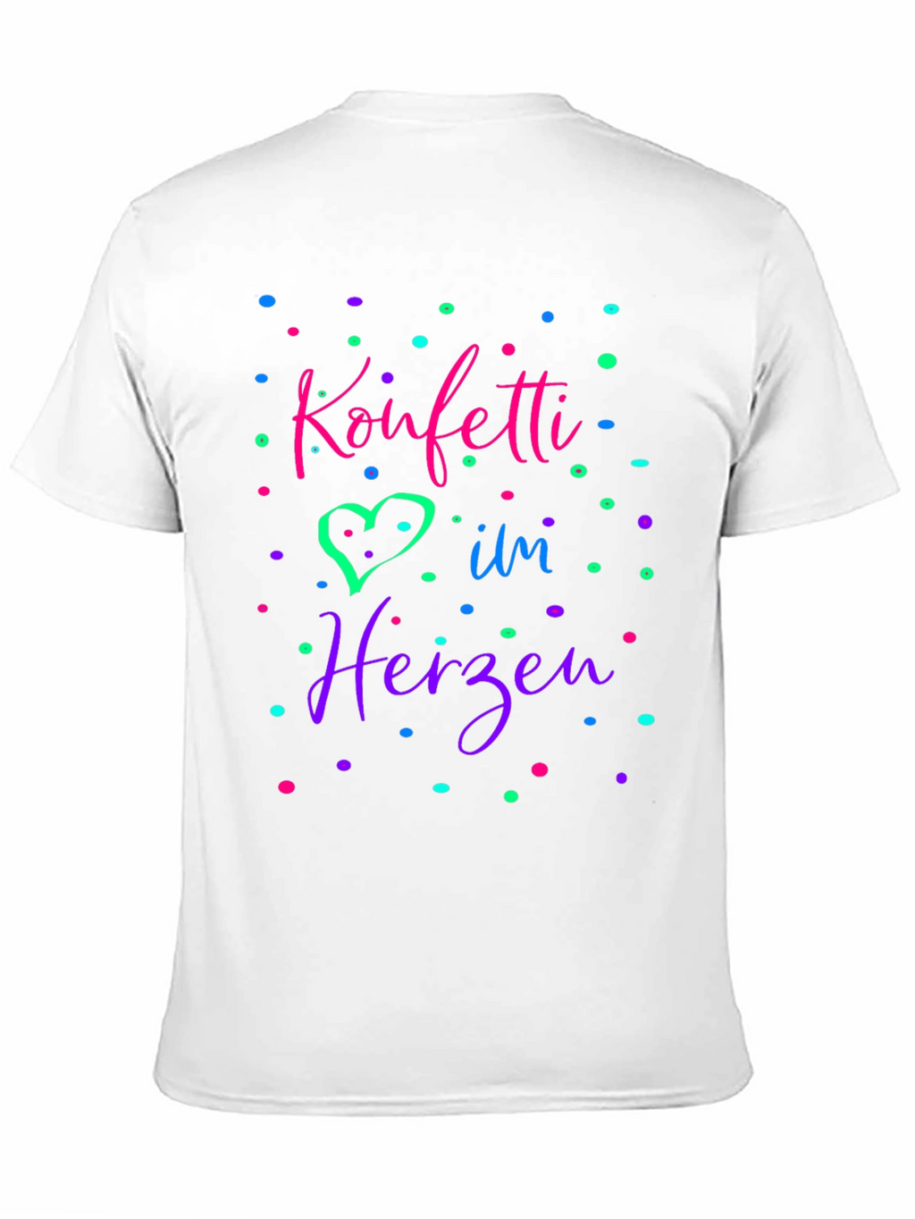 Konfetti im Herzen Black T-Shirt