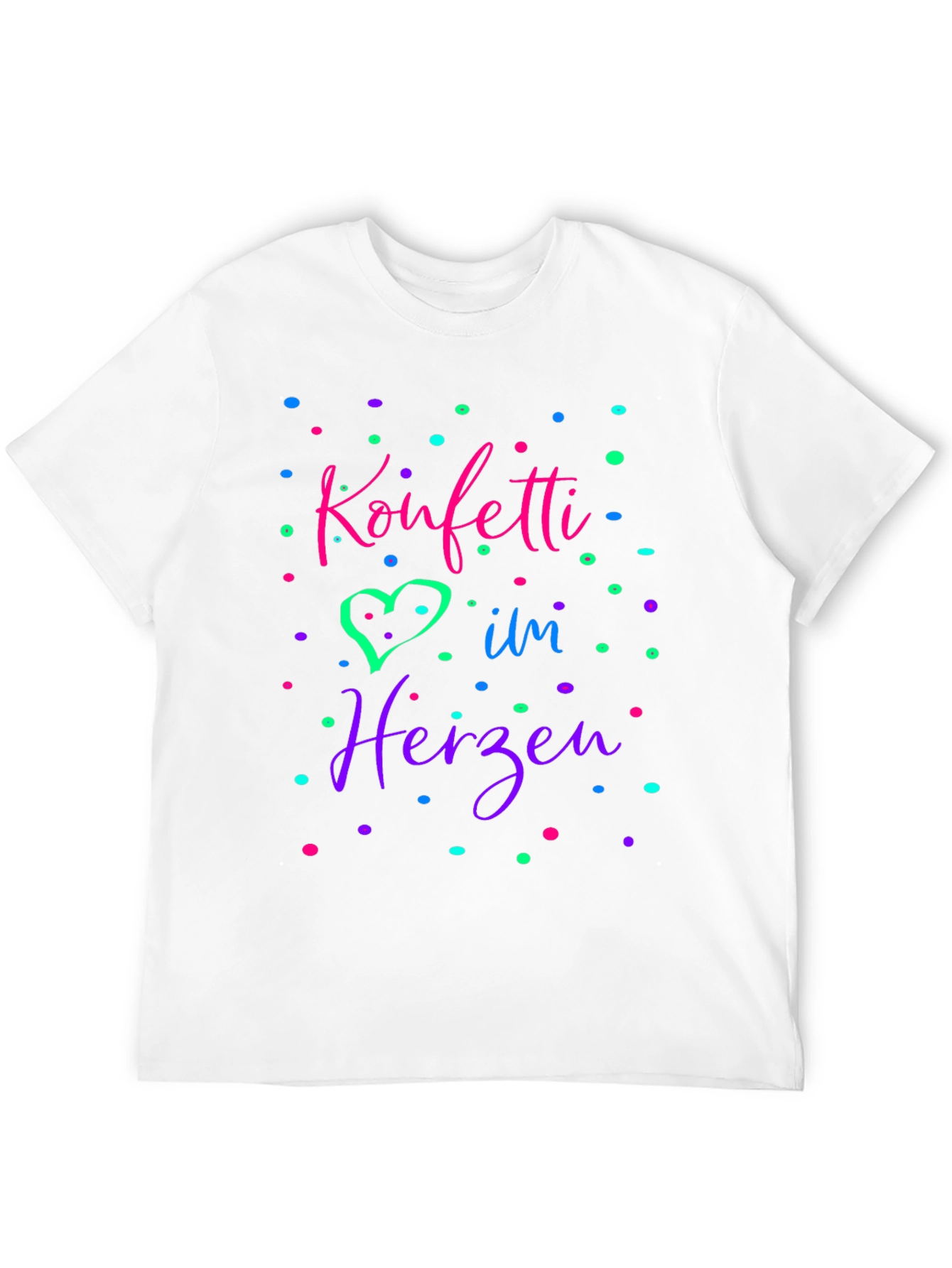 Konfetti im Herzen Black T-Shirt