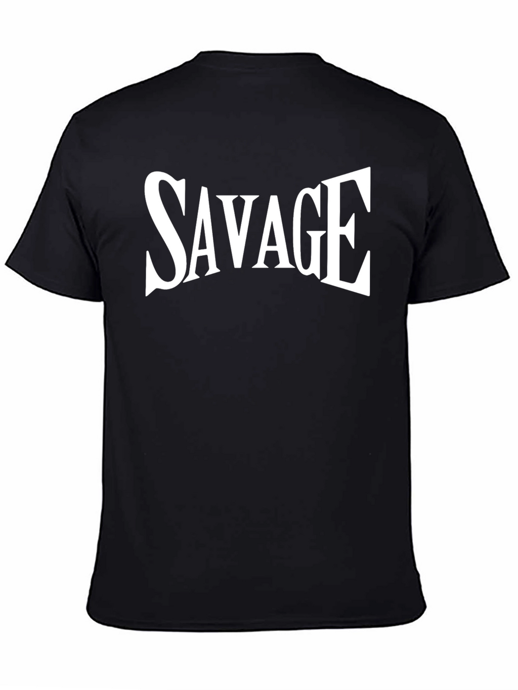 Savage Graphic Tee - Bold Black Cotton T-Shirt
