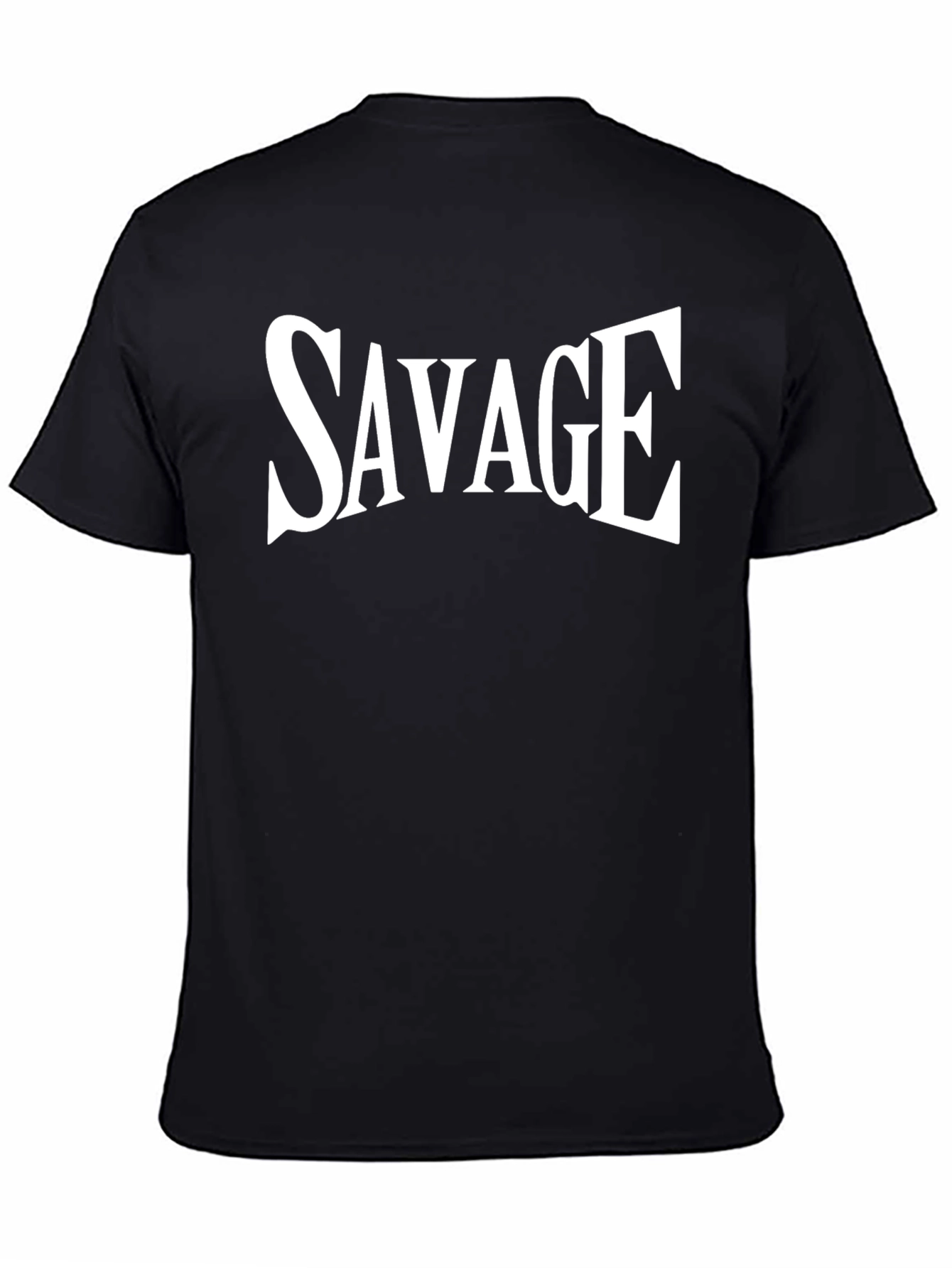Savage Graphic Tee - Bold Black Cotton T-Shirt