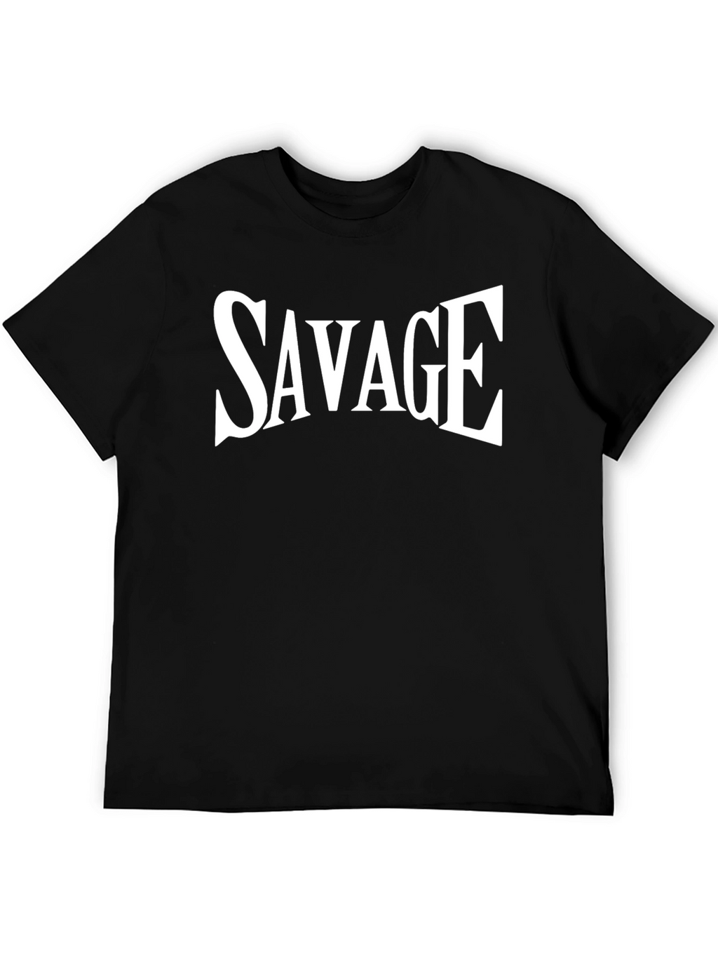 Savage Graphic Tee - Bold Black Cotton T-Shirt