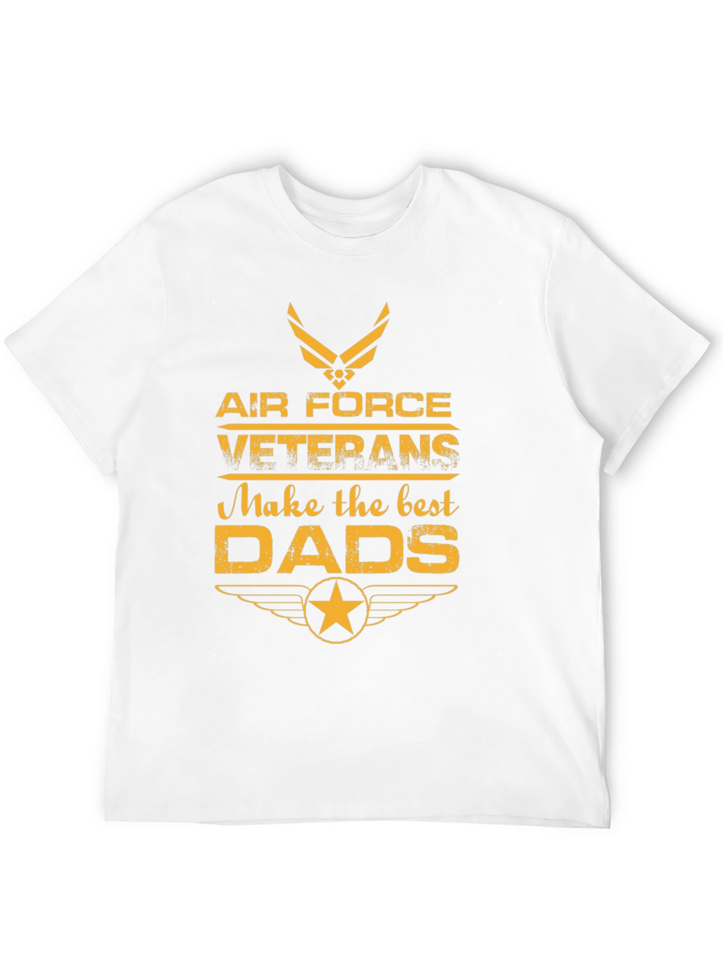 Air Force Veteran Dad T-Shirt - Black