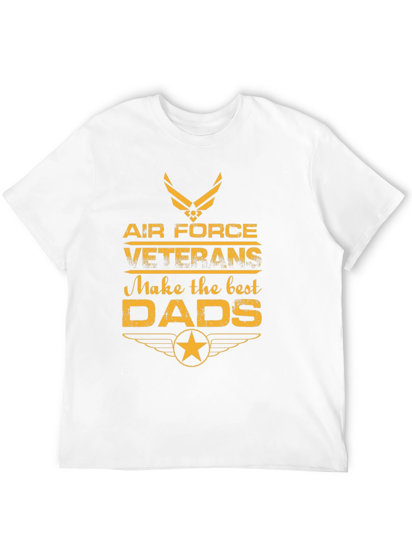 Air Force Veteran Dad T-Shirt - Black