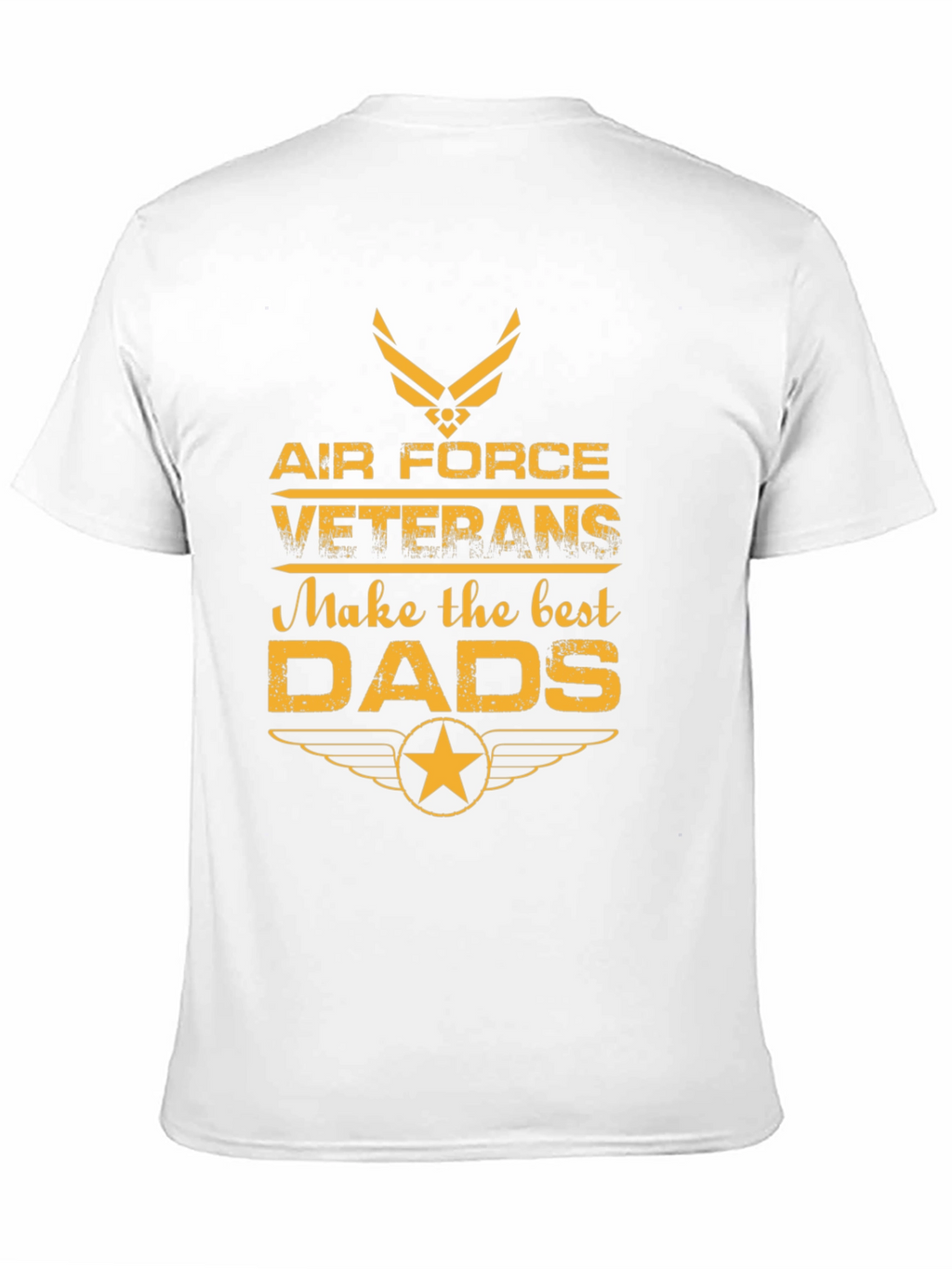 Air Force Veteran Dad T-Shirt - Black