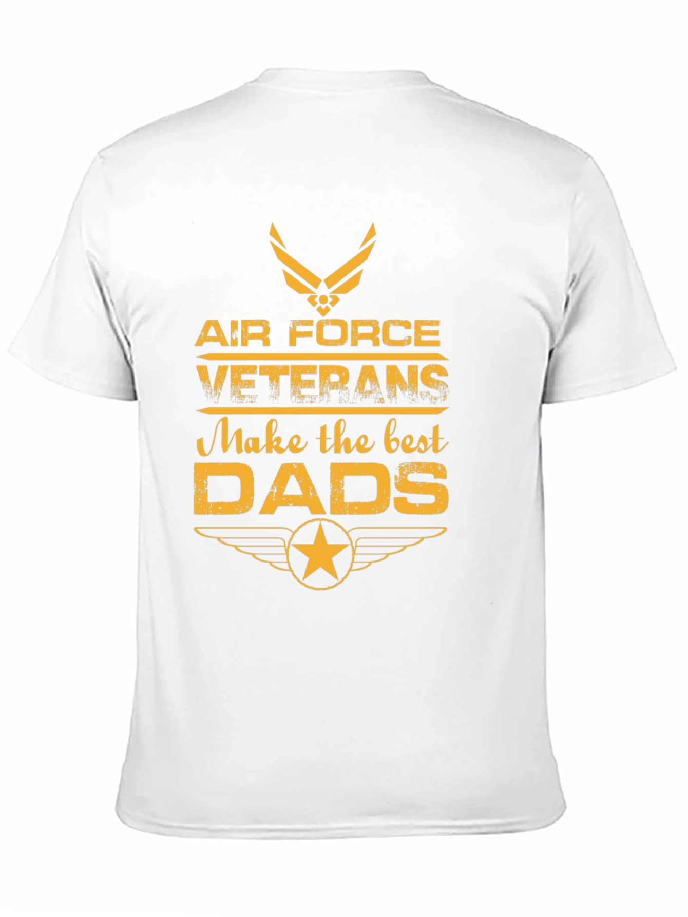 Air Force Veteran Dad T-Shirt - Black