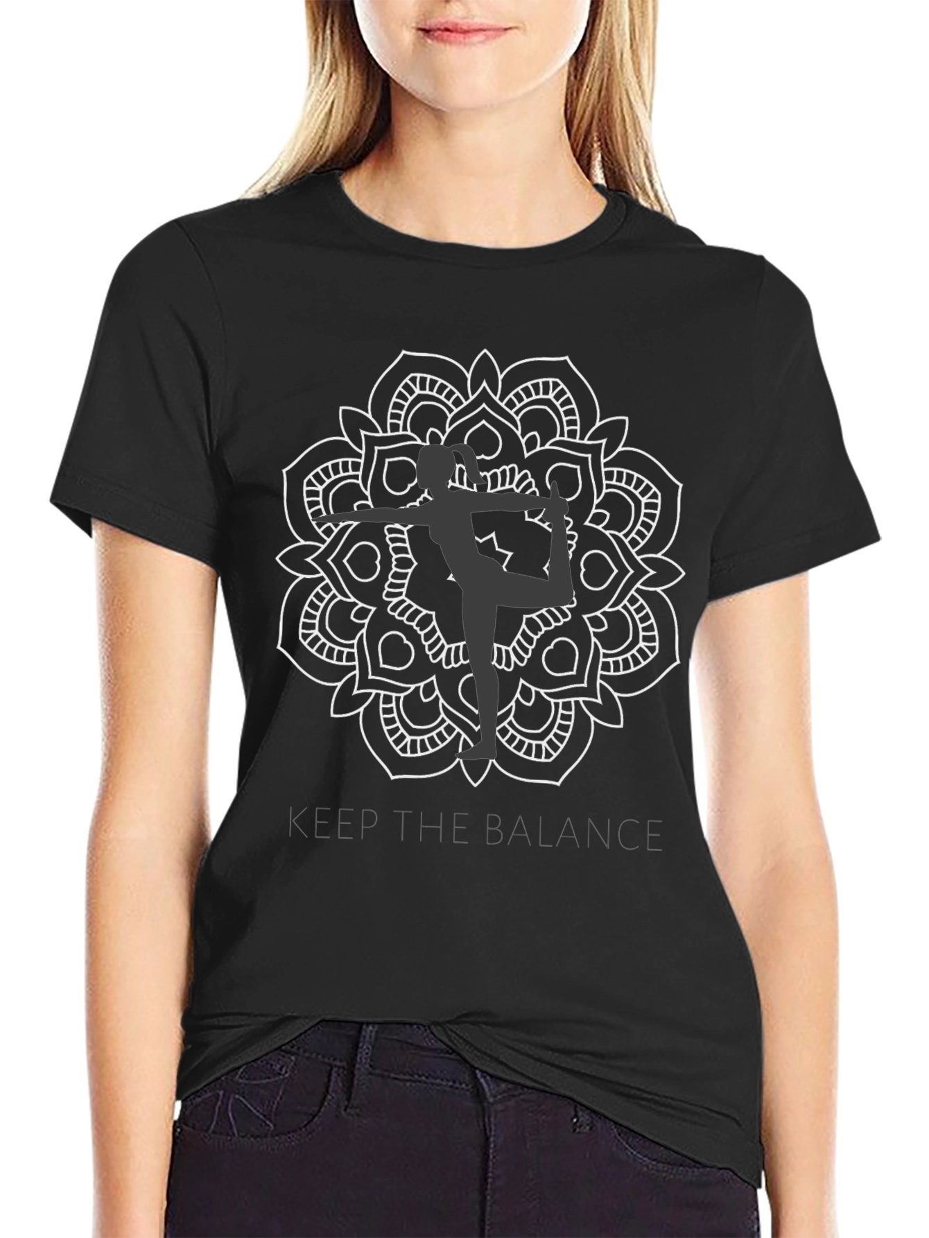 Balance Mandala Graphic Tee - Yoga Inspired
